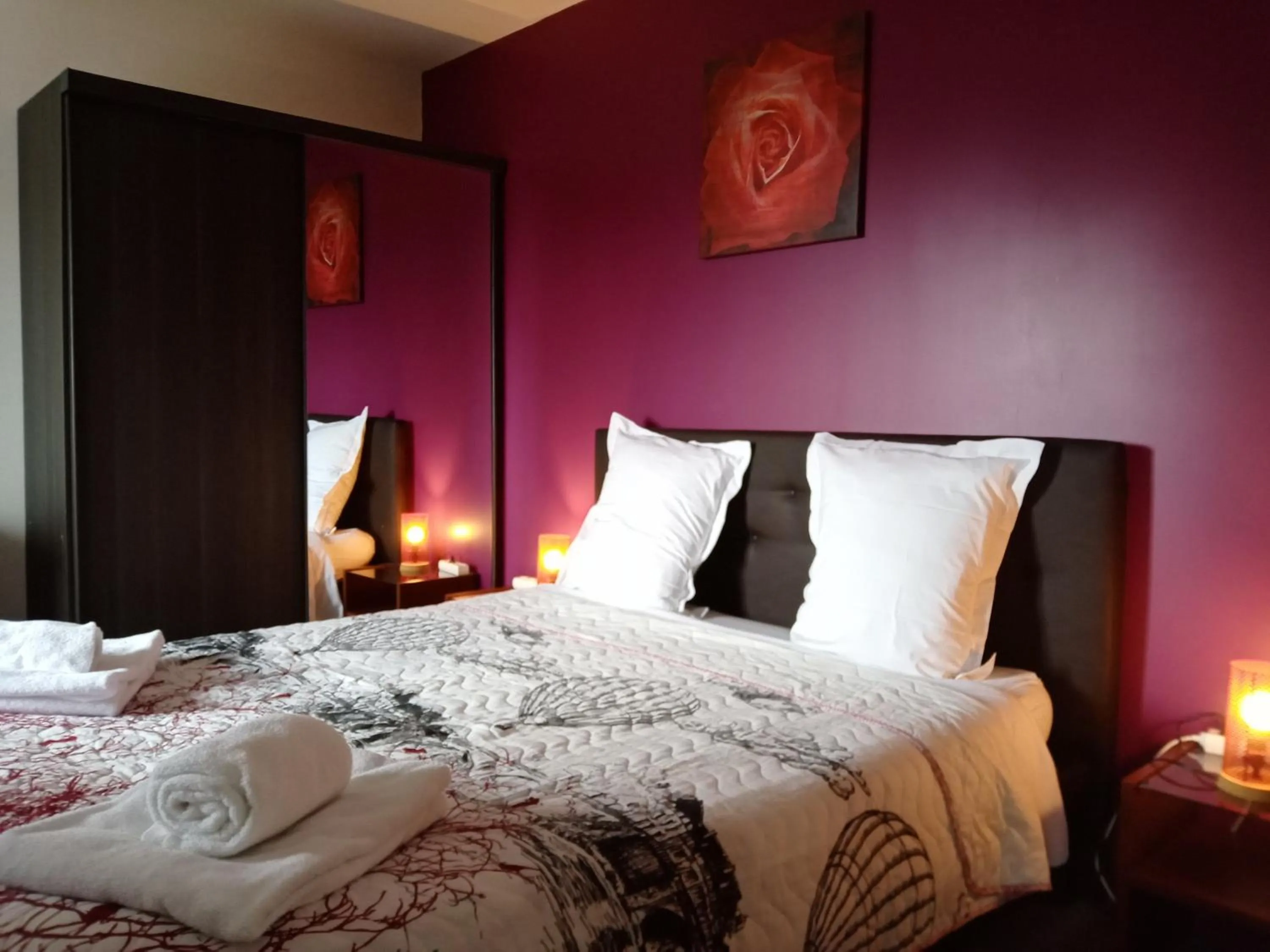Bed in A deux pas du Rheby