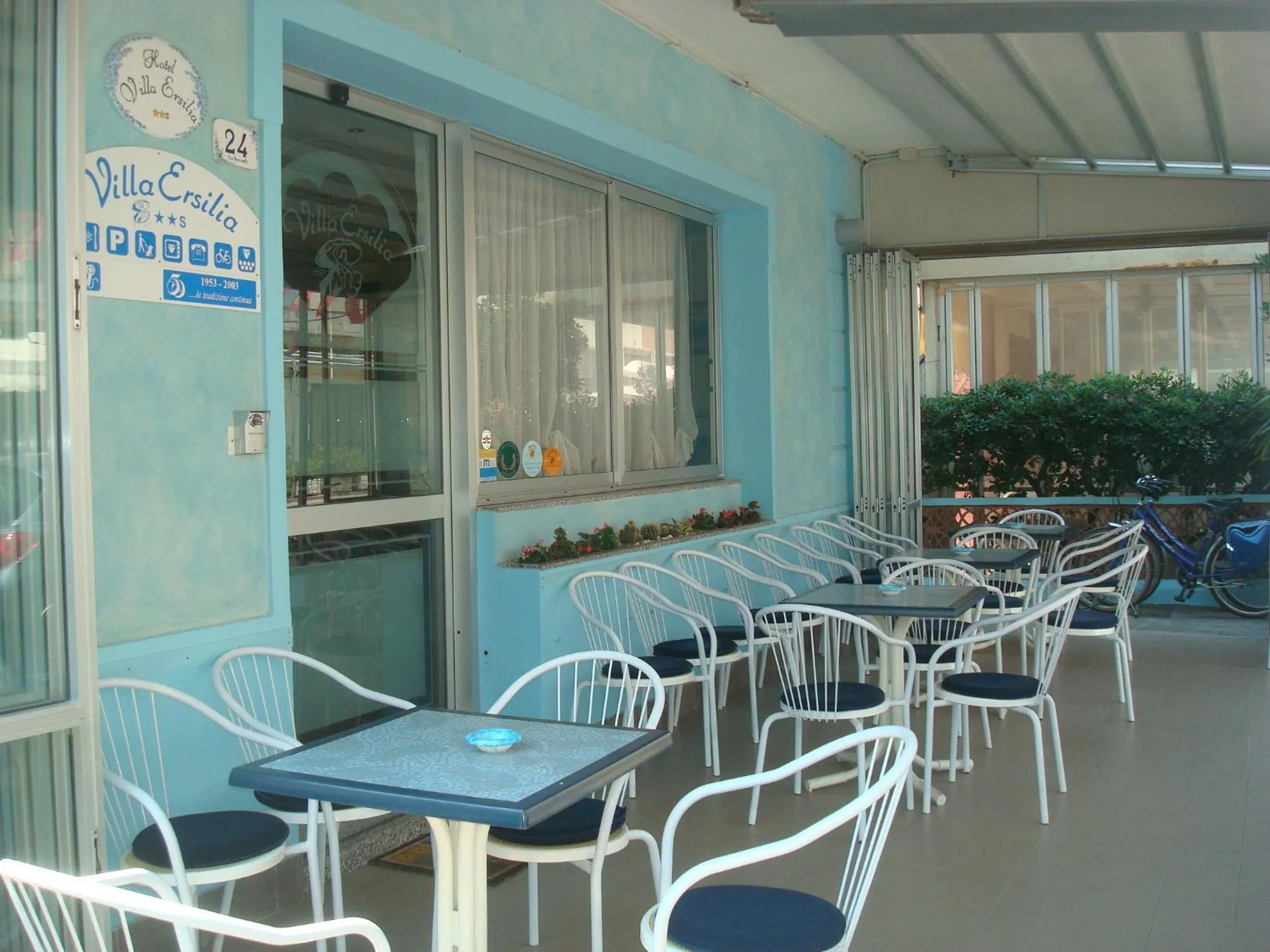 Balcony/Terrace in Hotel Villa Ersilia Rimini B&B