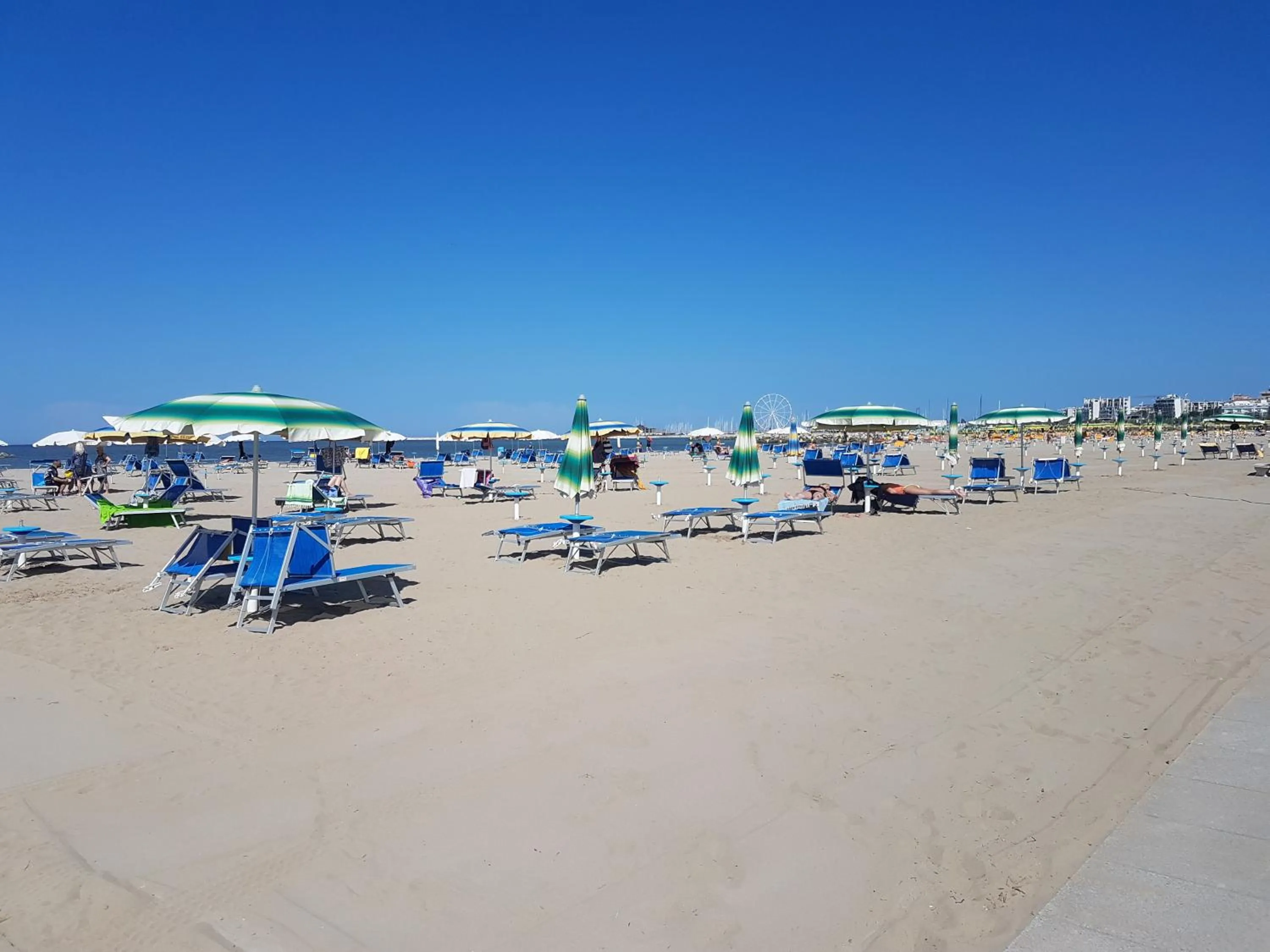 sunbed in Hotel Villa Ersilia Rimini B&B