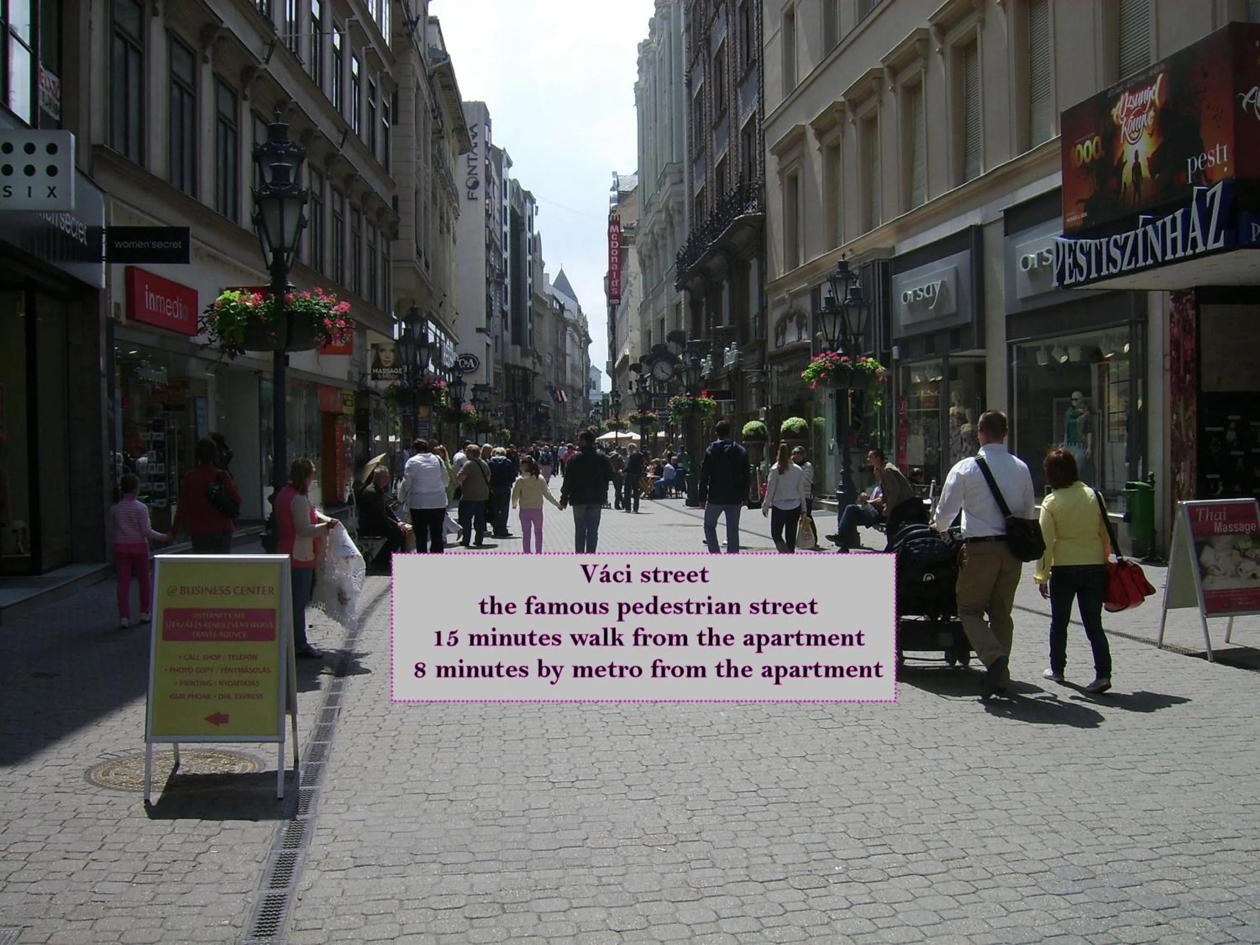 Area and facilities in Downtown Apartments Budapest