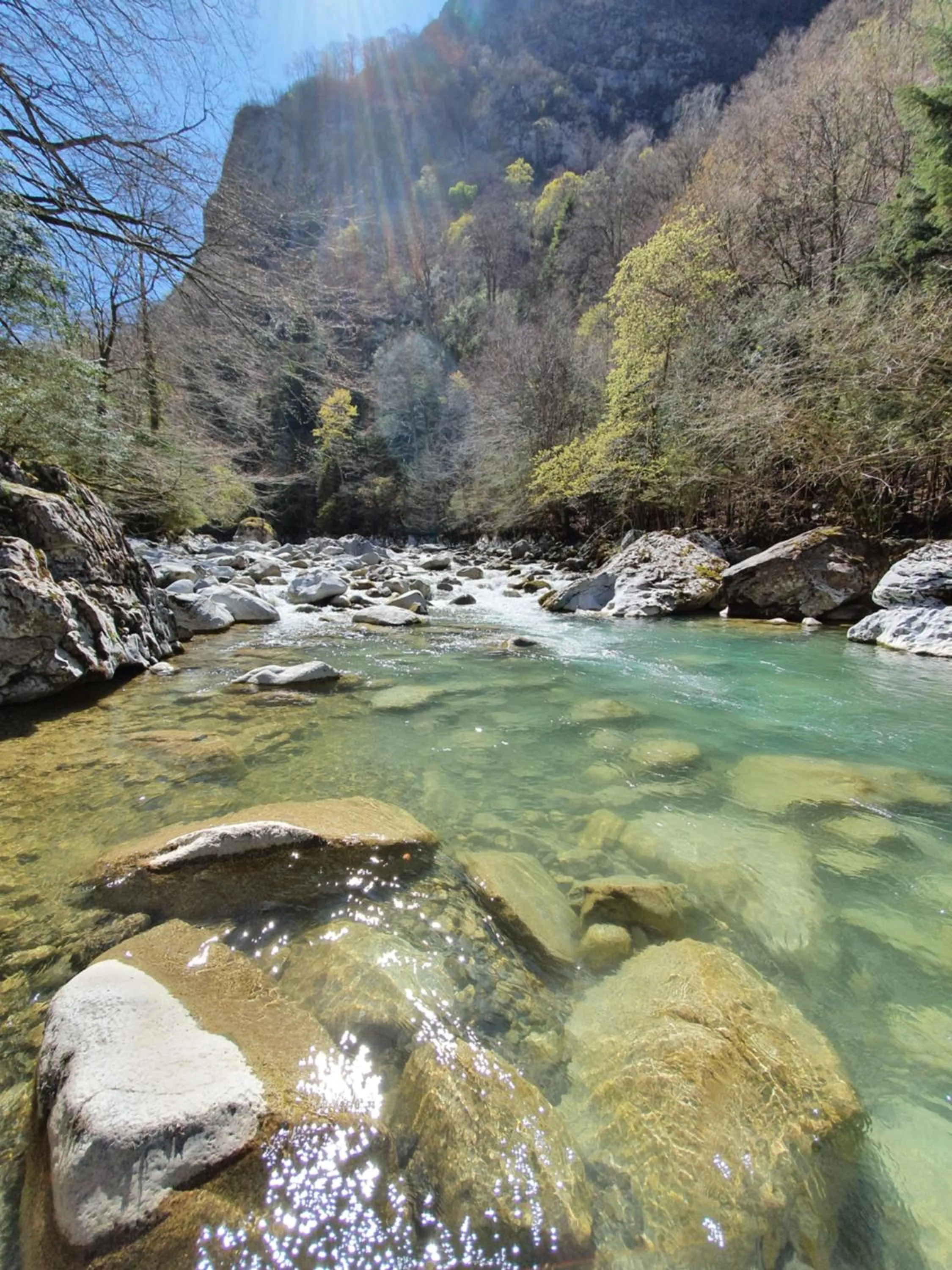 Natural landscape in Auberge La Caverne