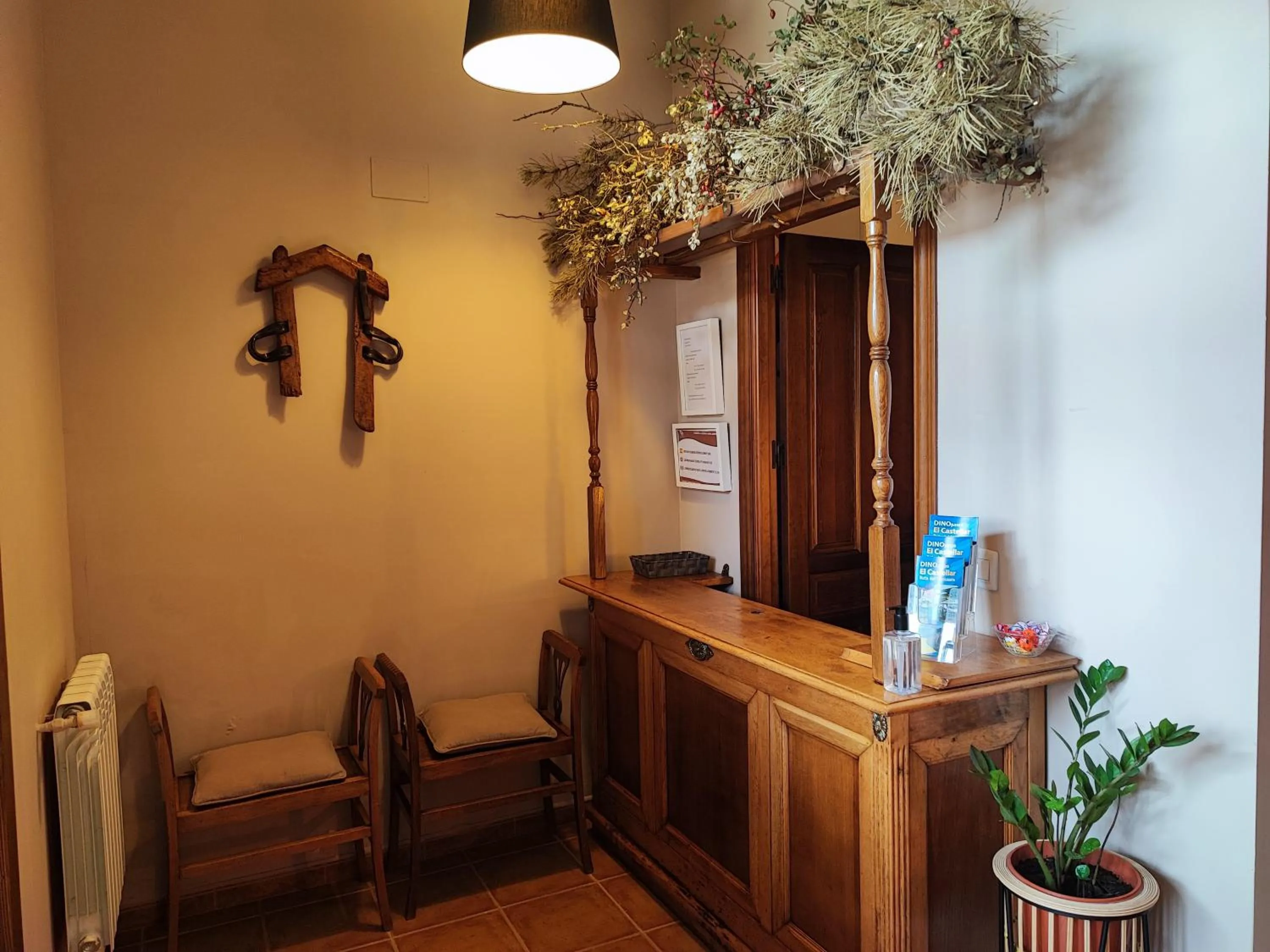 Lobby or reception in Hotel Rural Curia