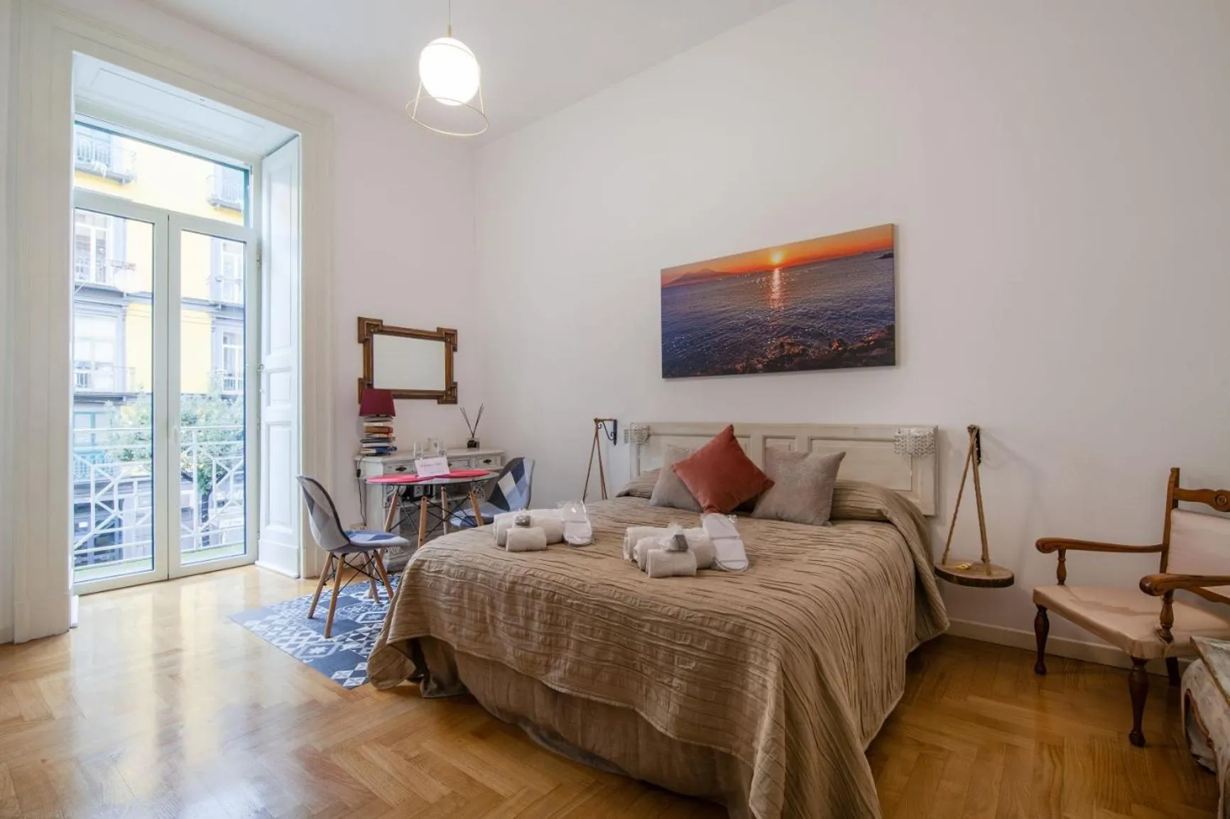 Bed in Museum Luxury Suites