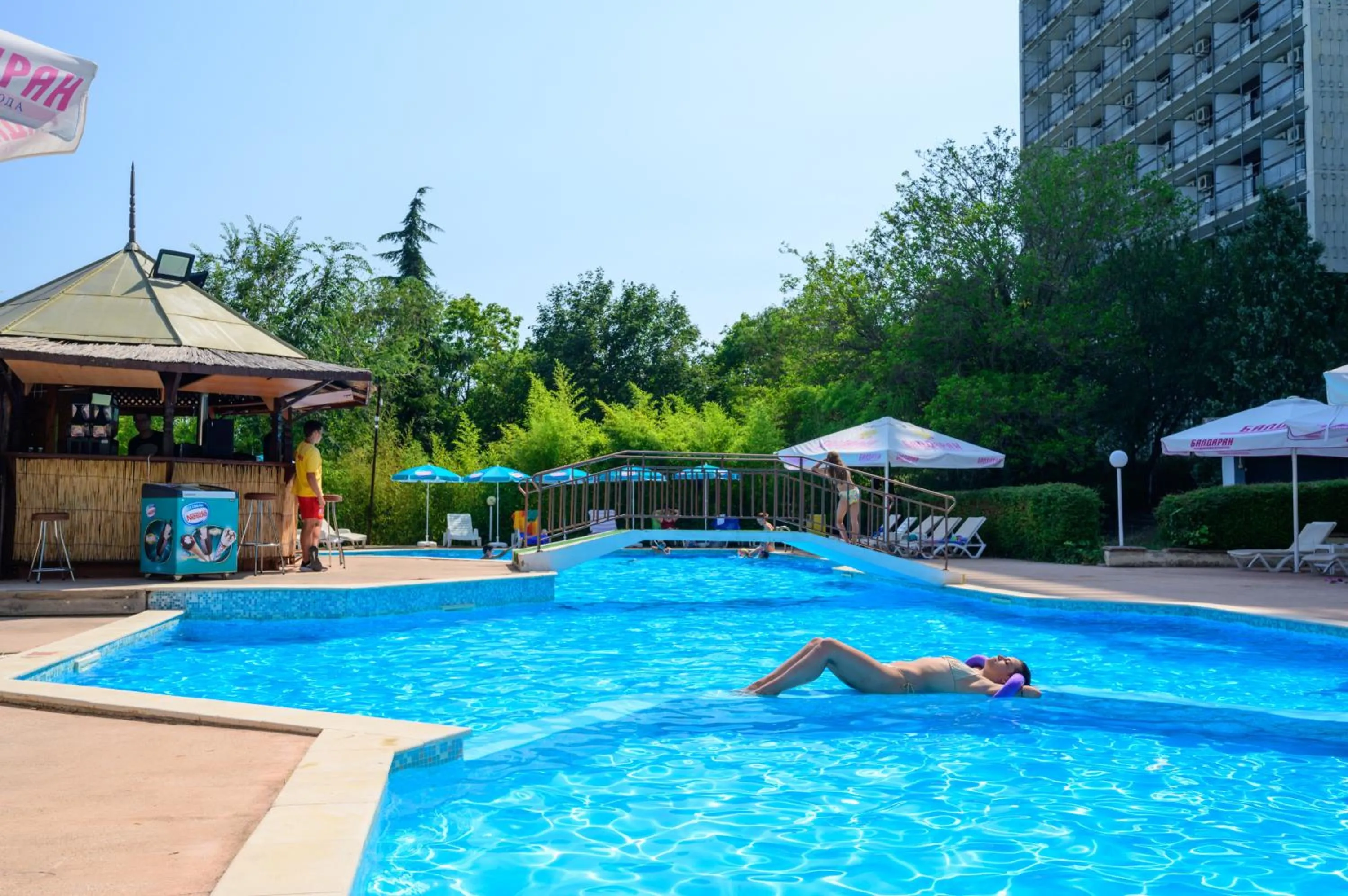 Swimming pool in International House of Journalists Resort