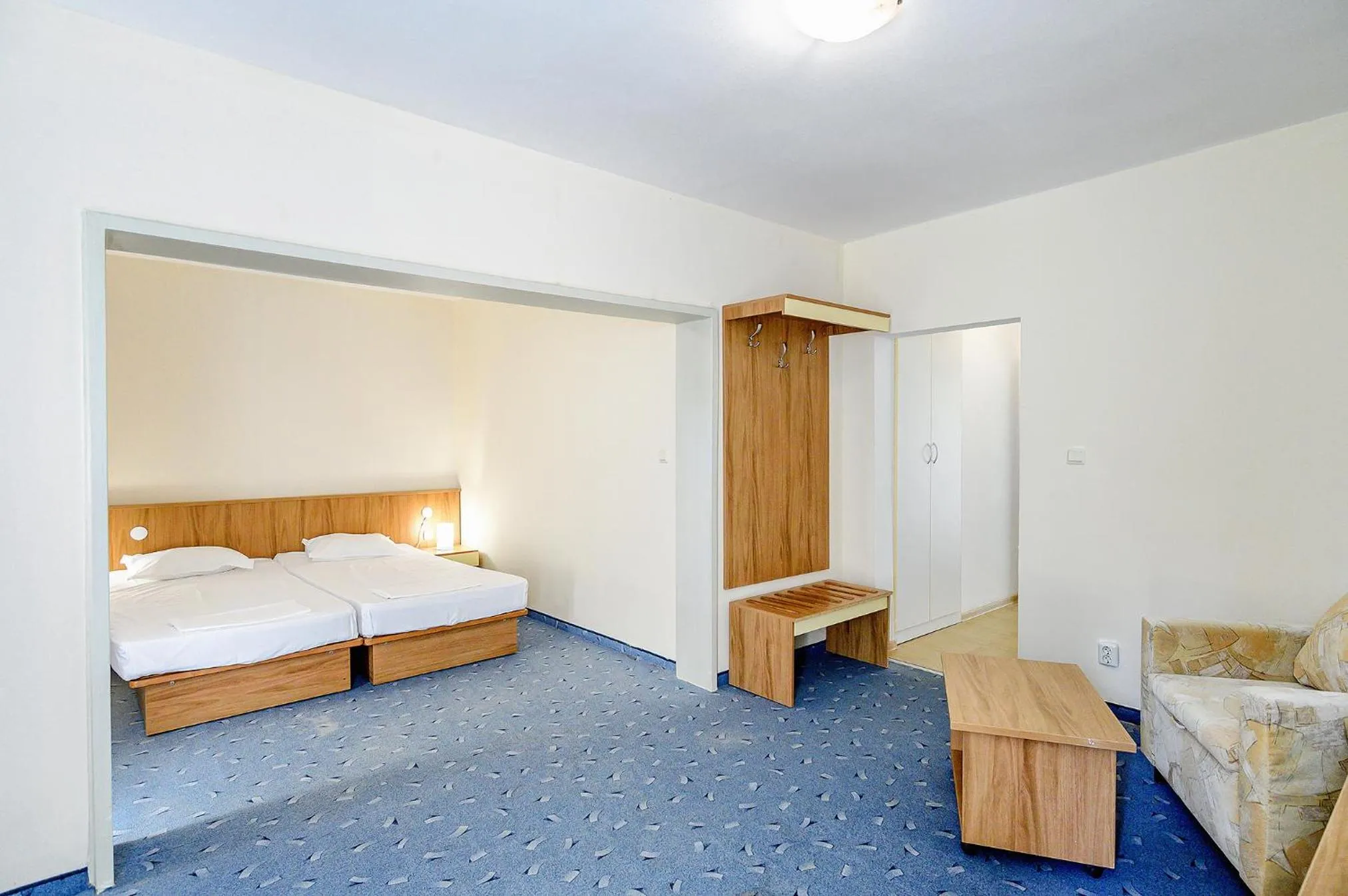 Bed in International House of Journalists Resort