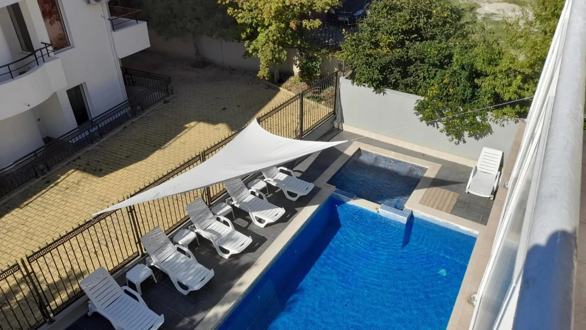 Patio in Family Hotel Saga