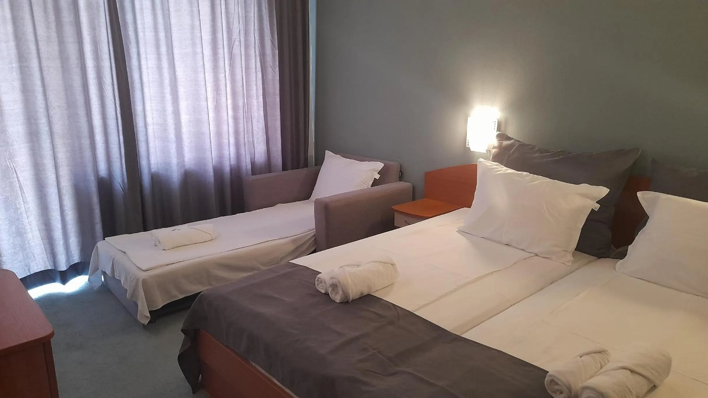 Bed in Family Hotel Saga