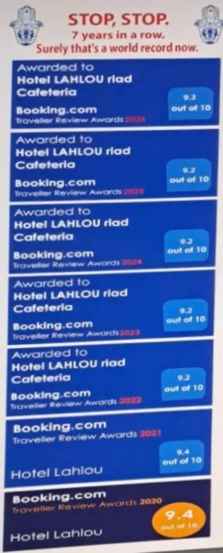 Hotel LAHLOU riad Cafeteria