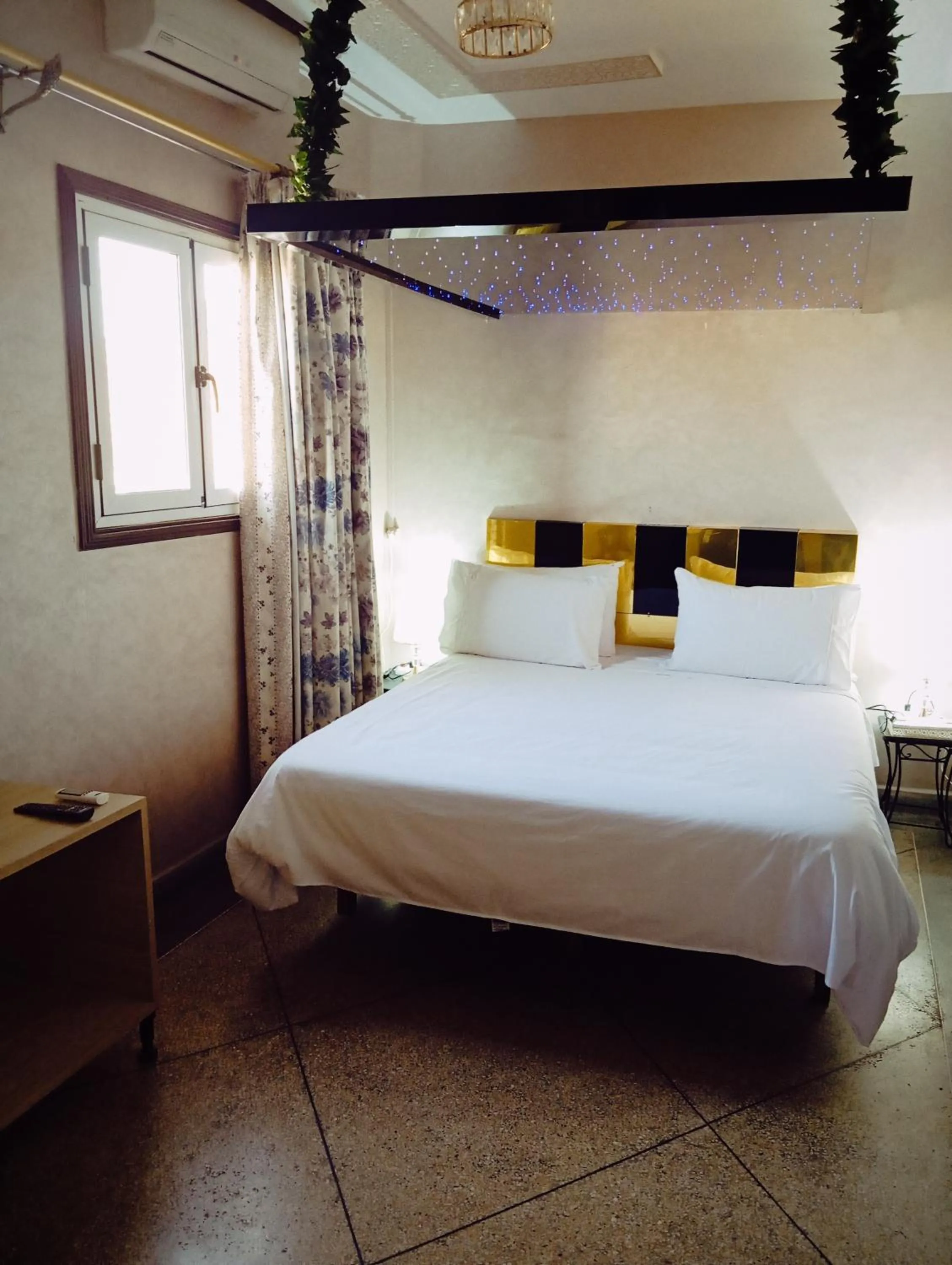 Bed in Hotel LAHLOU riad Cafeteria