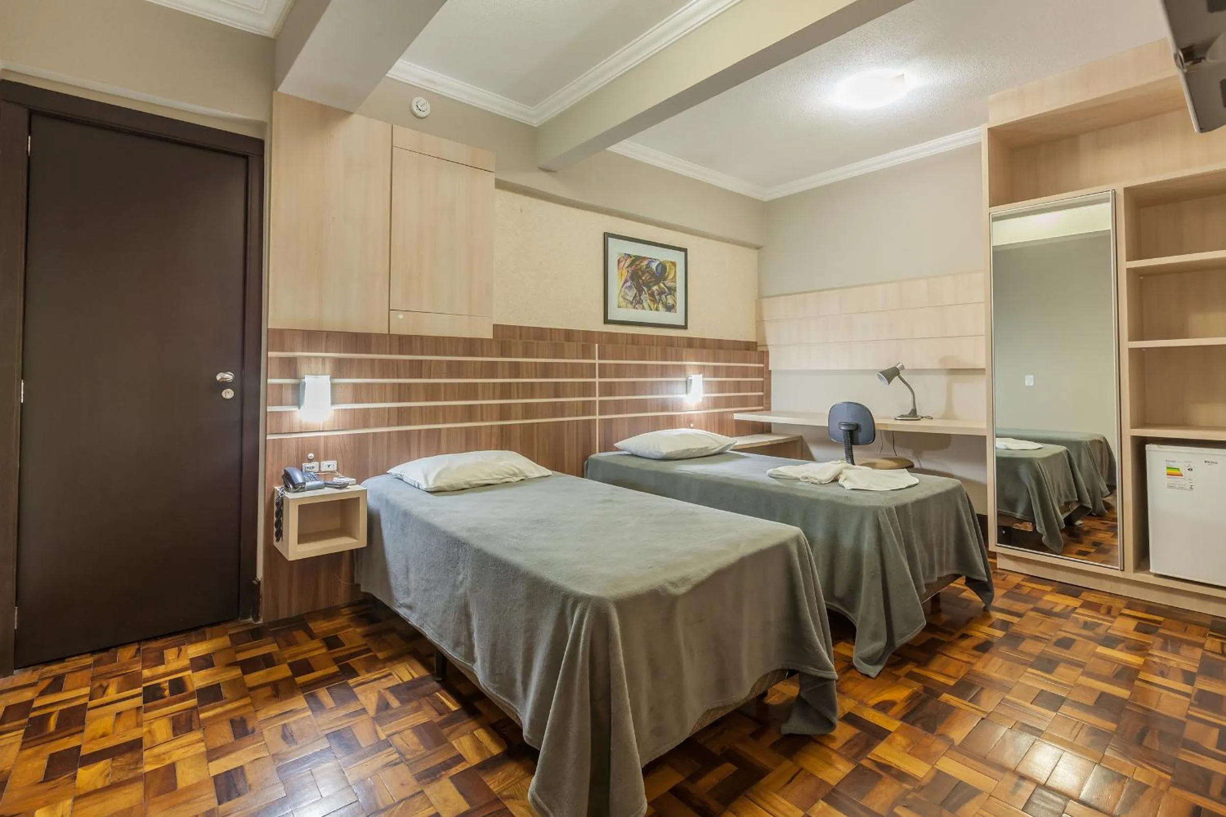 Bedroom, Bed in Tri Hotel Criciúma