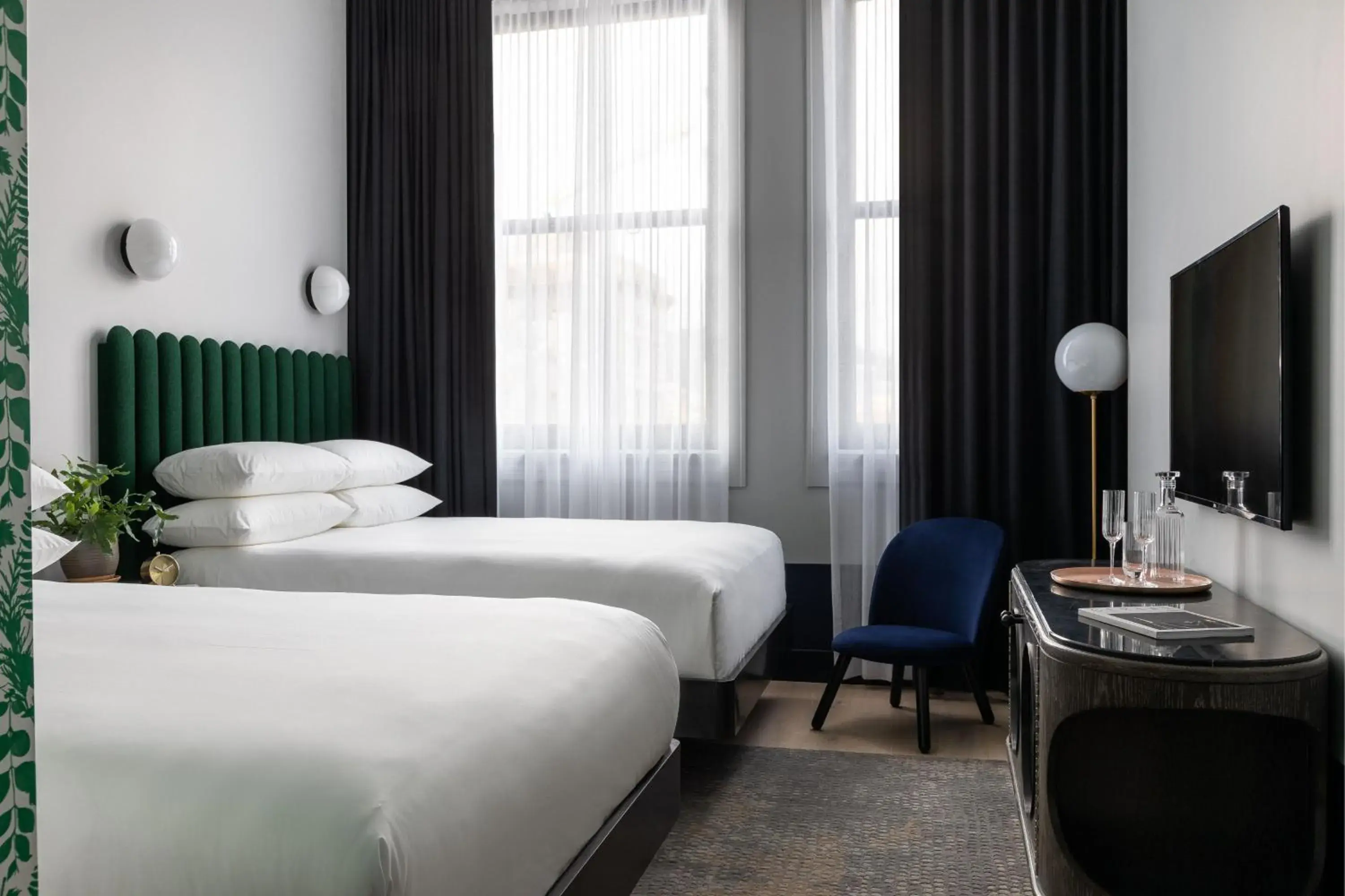 Queen Room with City View in Woodlark Hotel Portland, a Tribute Portfolio Hotel Queen Room with City View in Woodlark Hotel Portland, a Tribute Portfolio Hotel