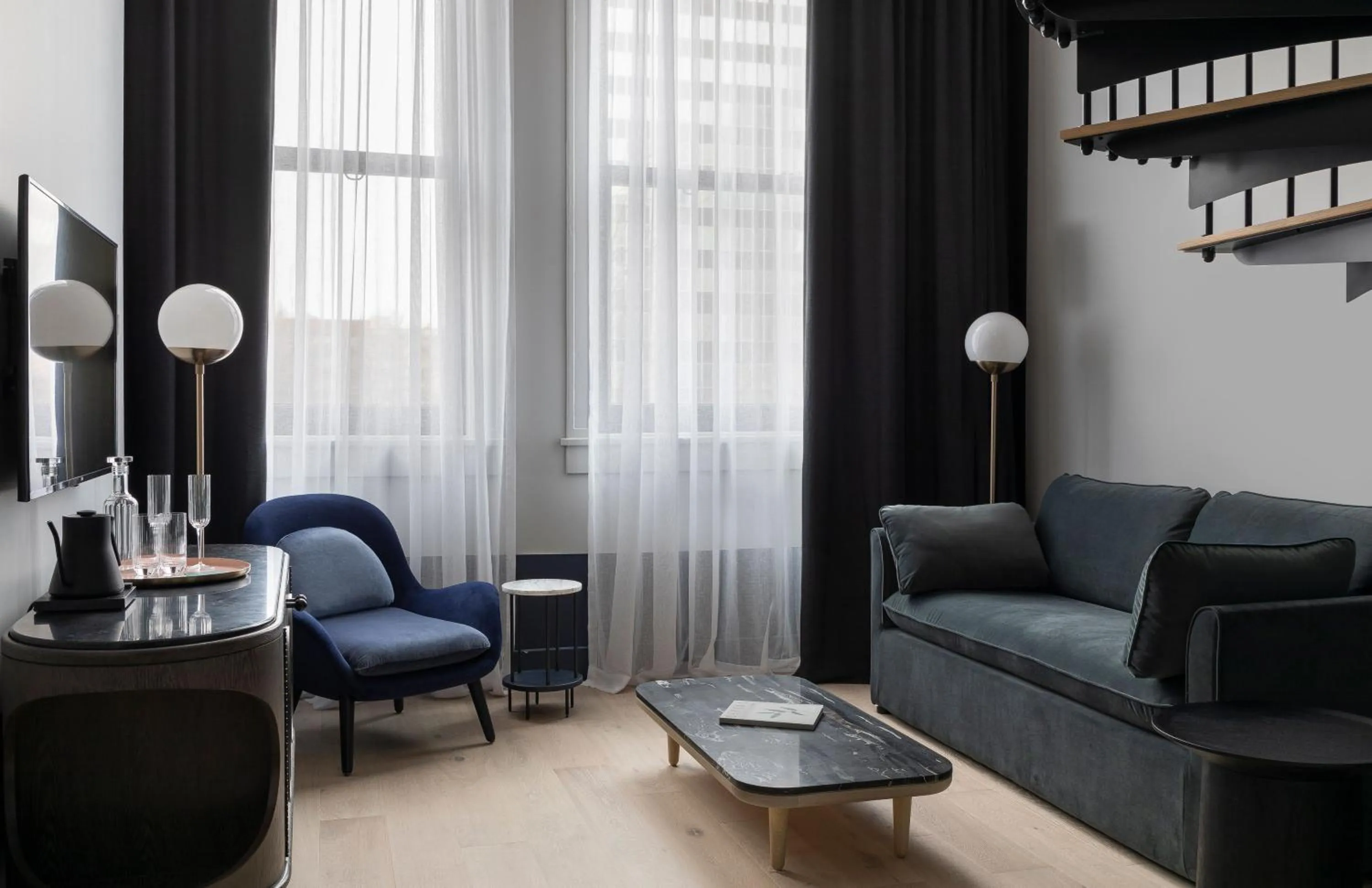 Living room in Woodlark Hotel Portland, a Tribute Portfolio Hotel