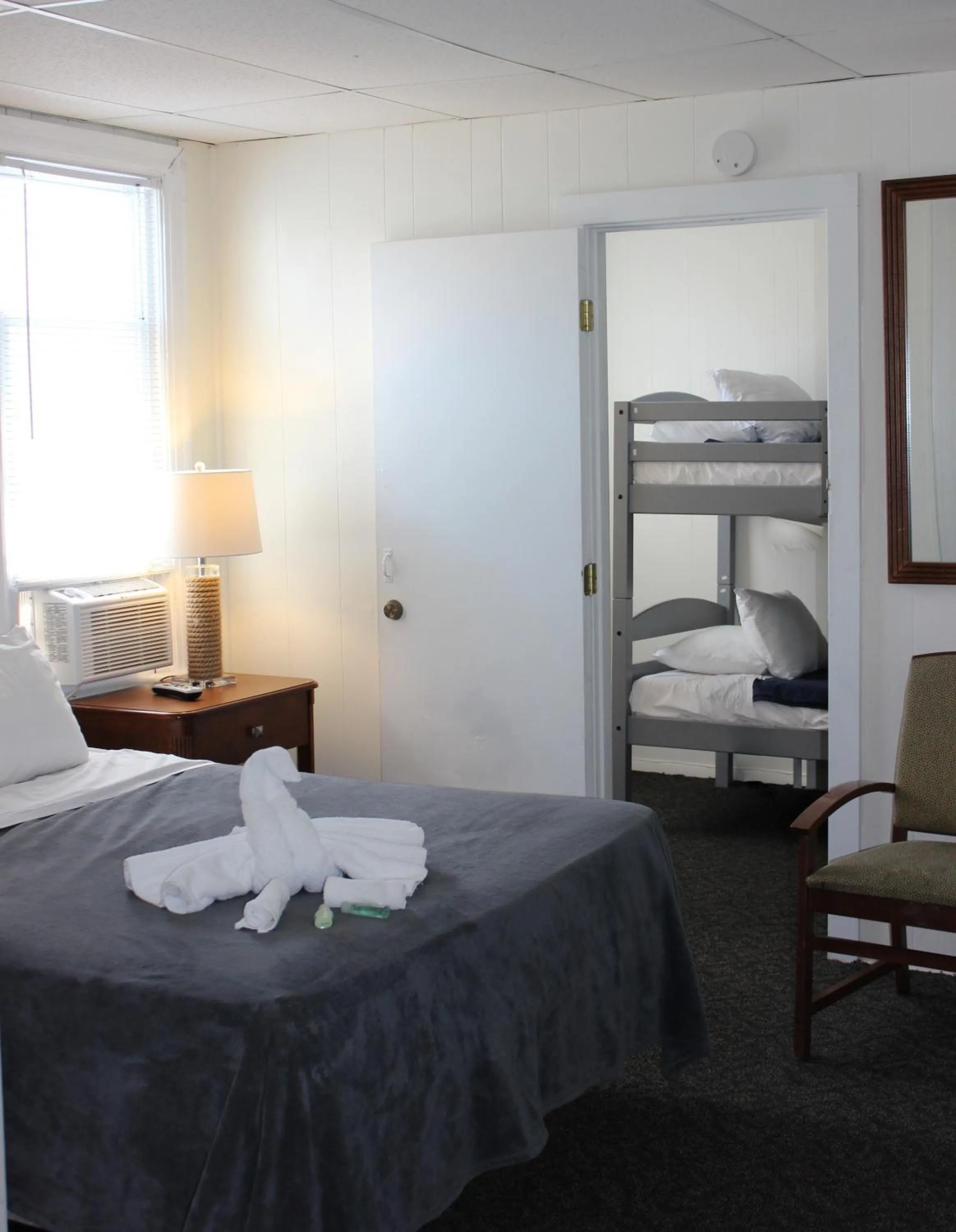 Bed in Blue Water Inn