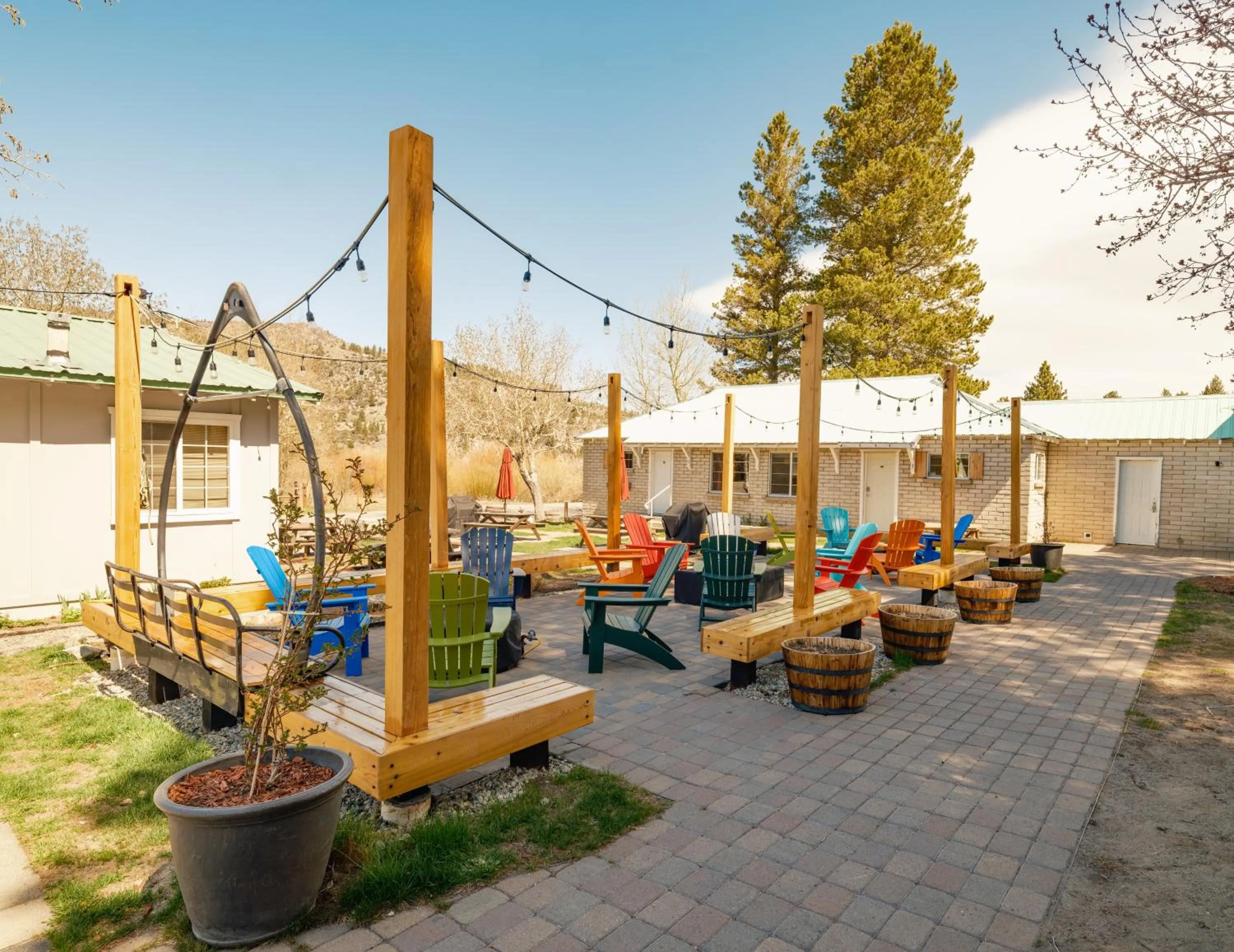 Patio in Lake Front Cabins