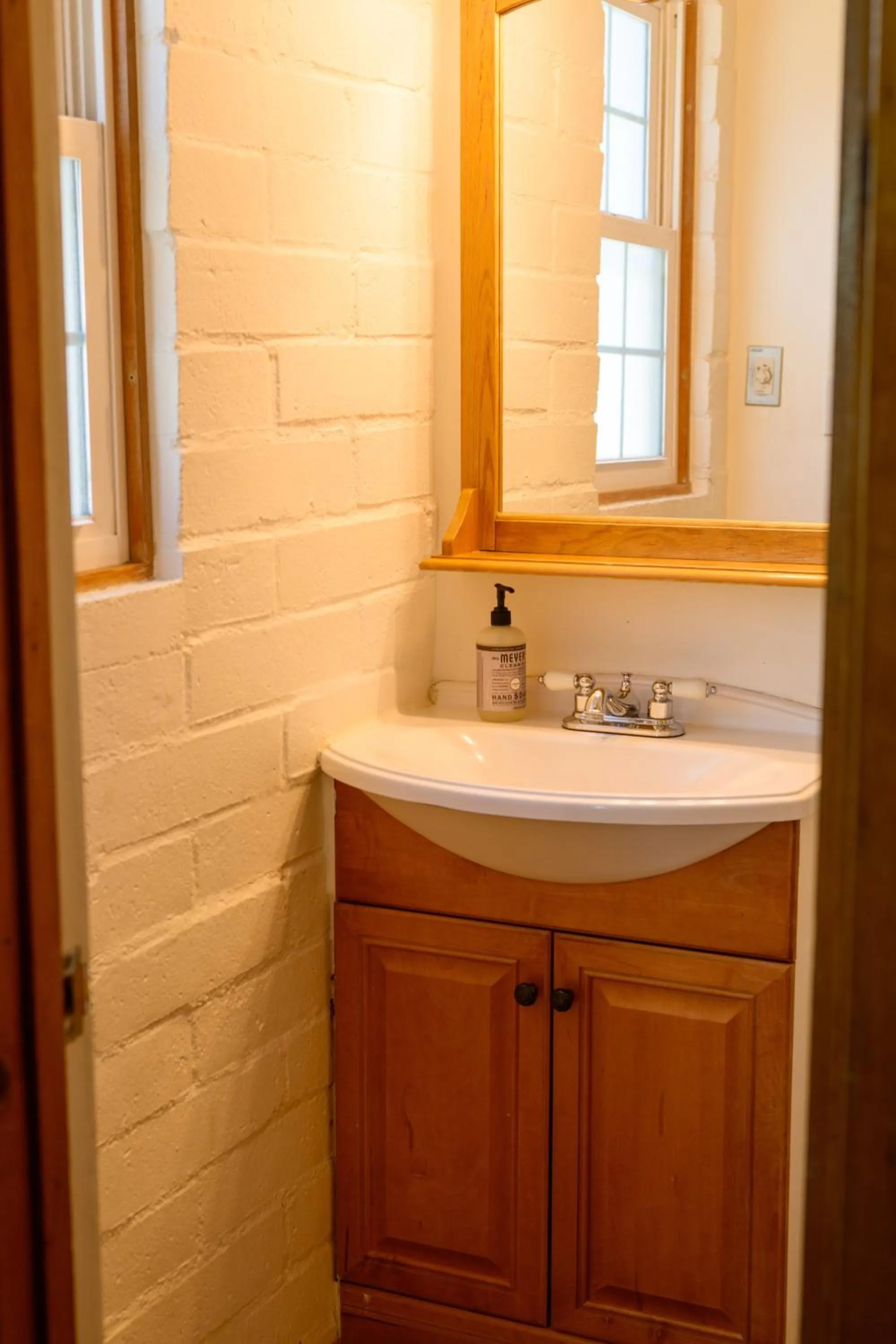 Bathroom in Lake Front Cabins