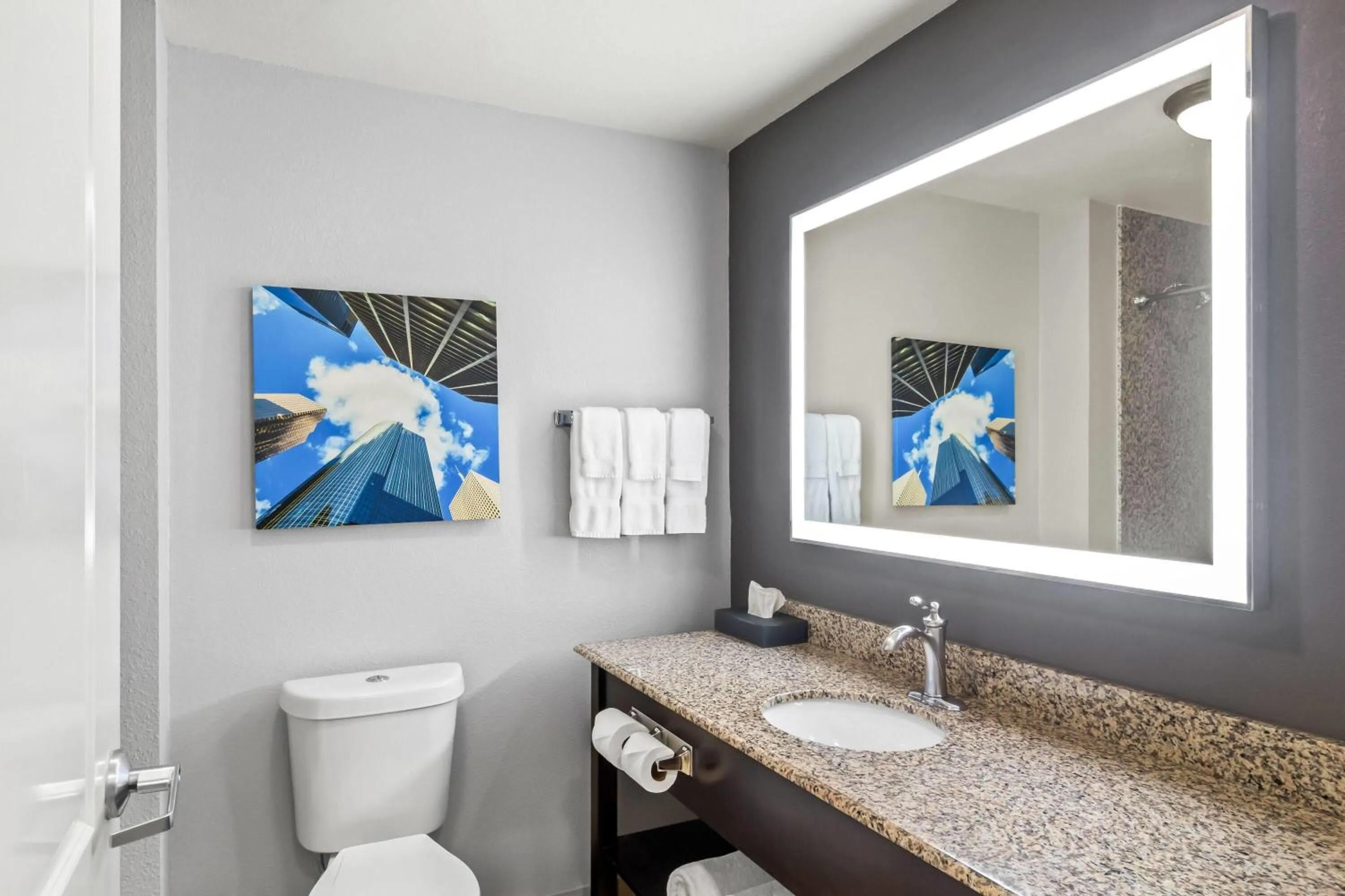 Bathroom in La Quinta by Wyndham Houston Energy Corridor