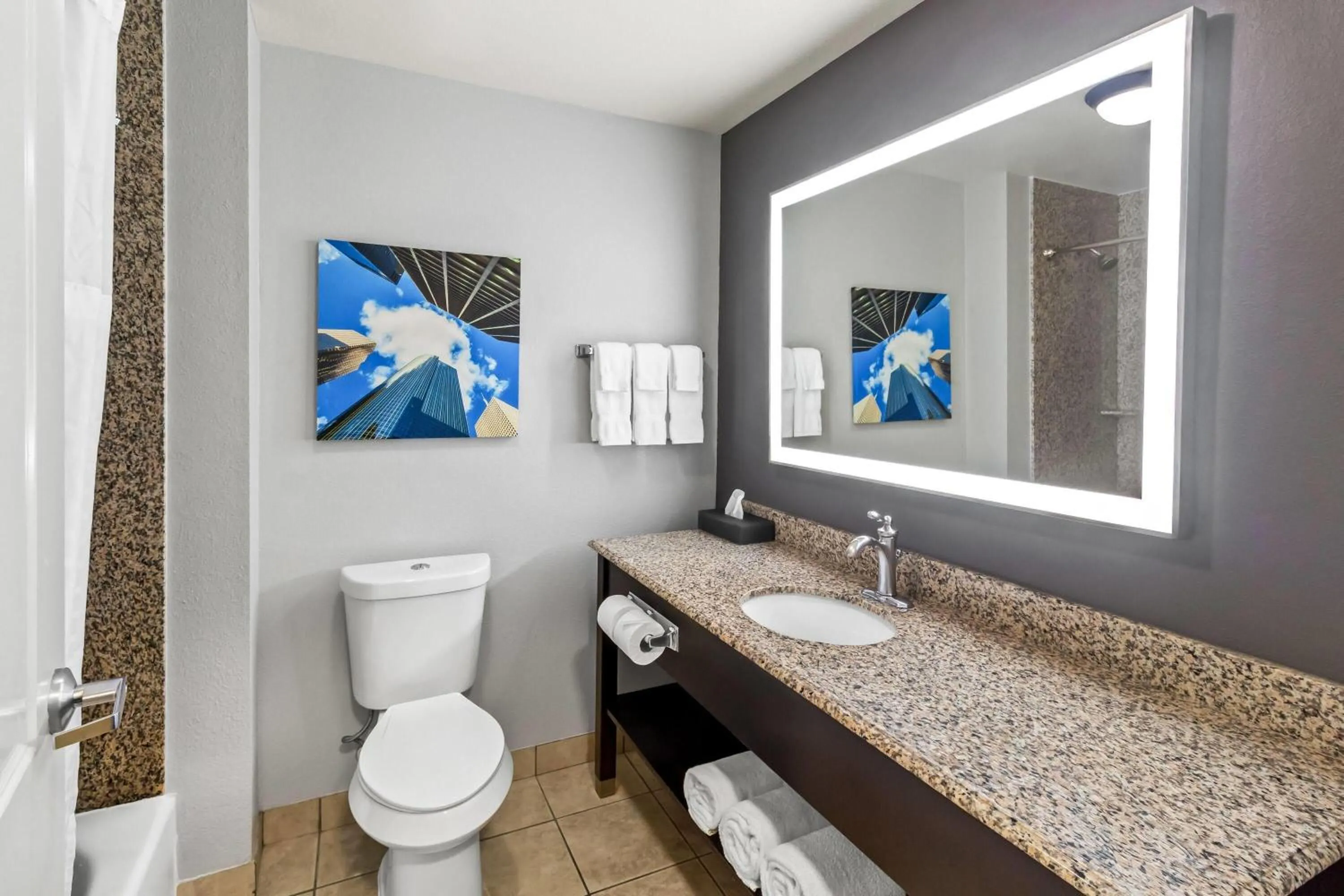 Bathroom in La Quinta by Wyndham Houston Energy Corridor