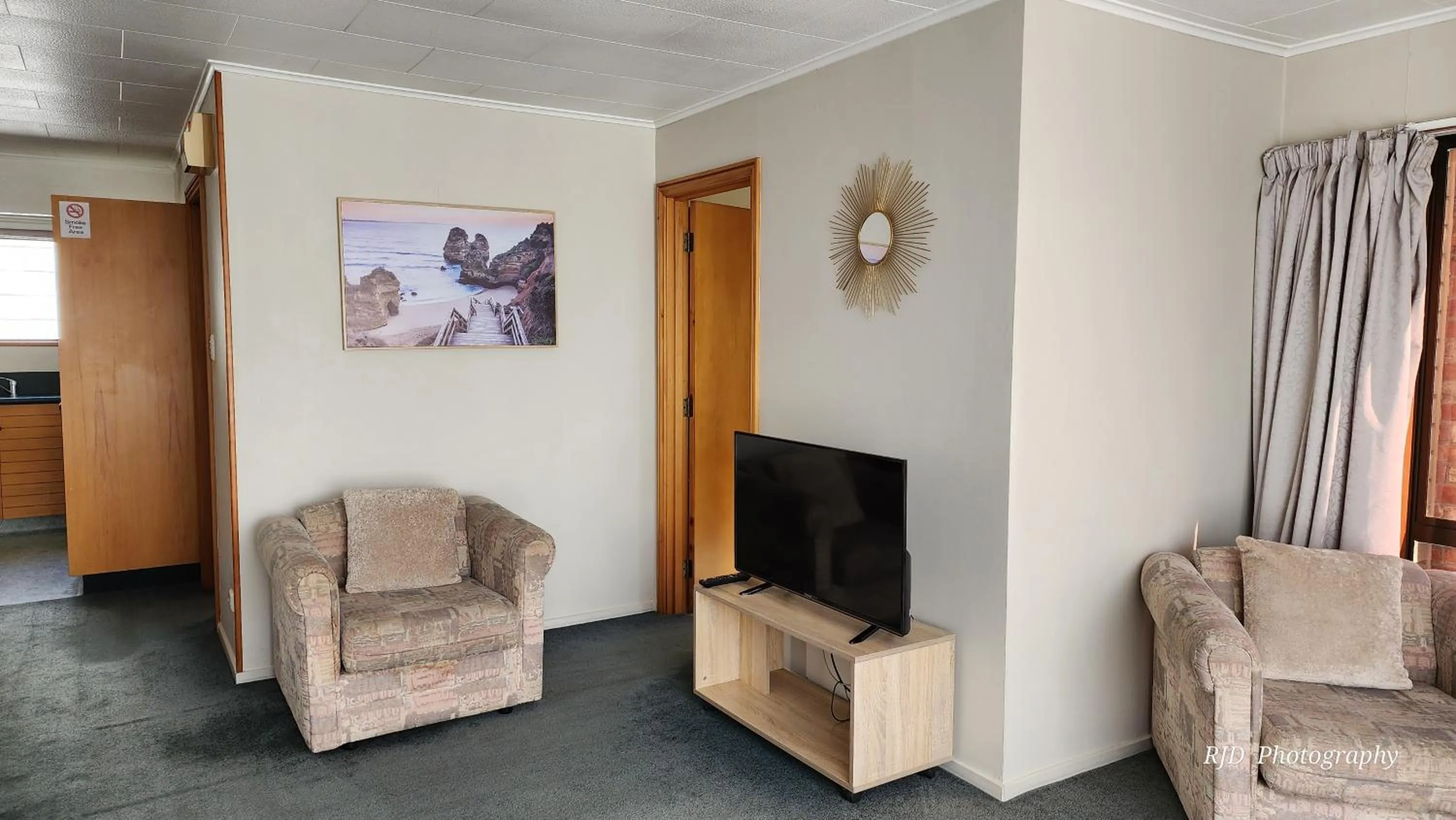 Living room in Ashburton's Regency Motel