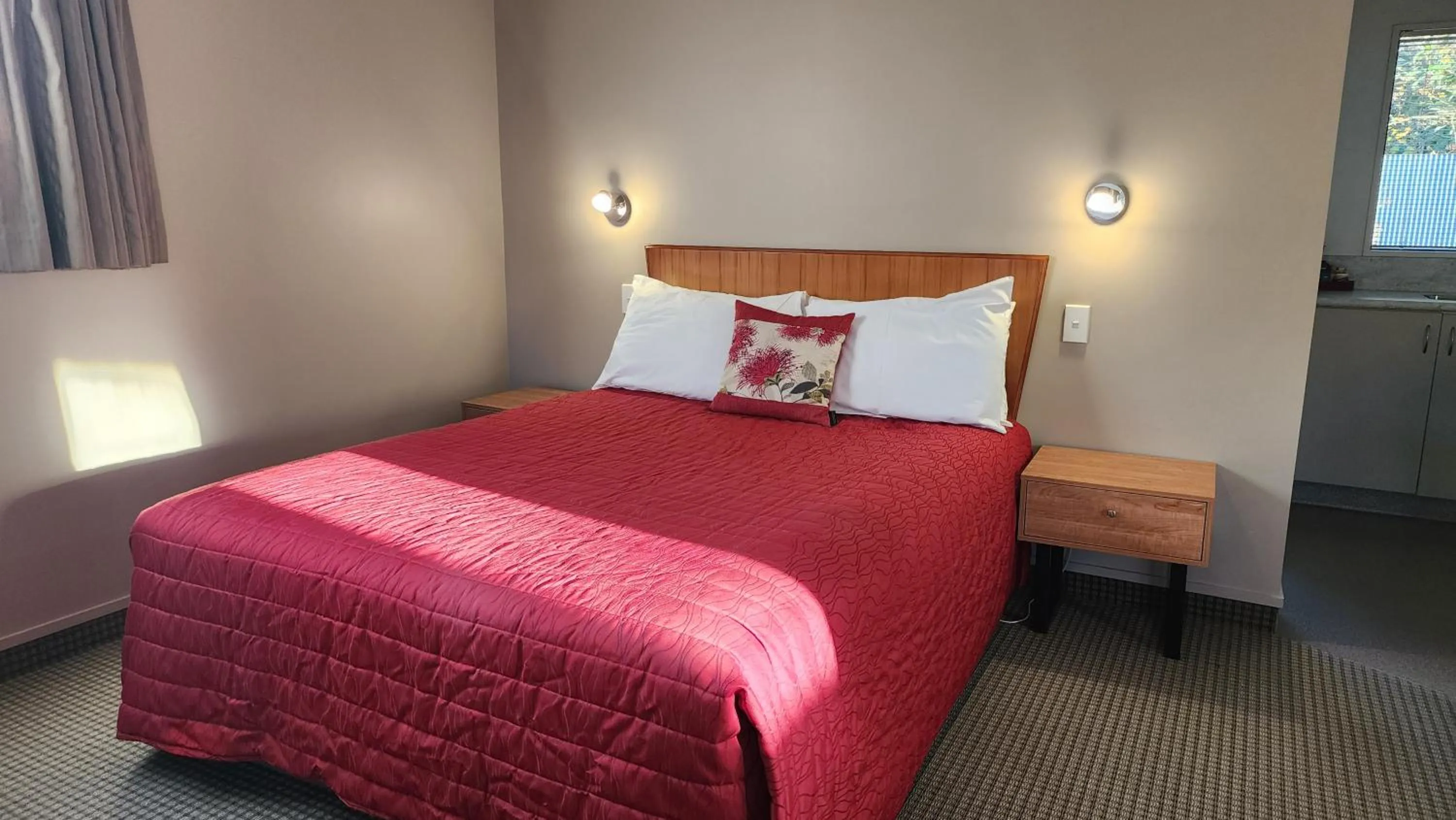 Bed in Ashburton's Regency Motel