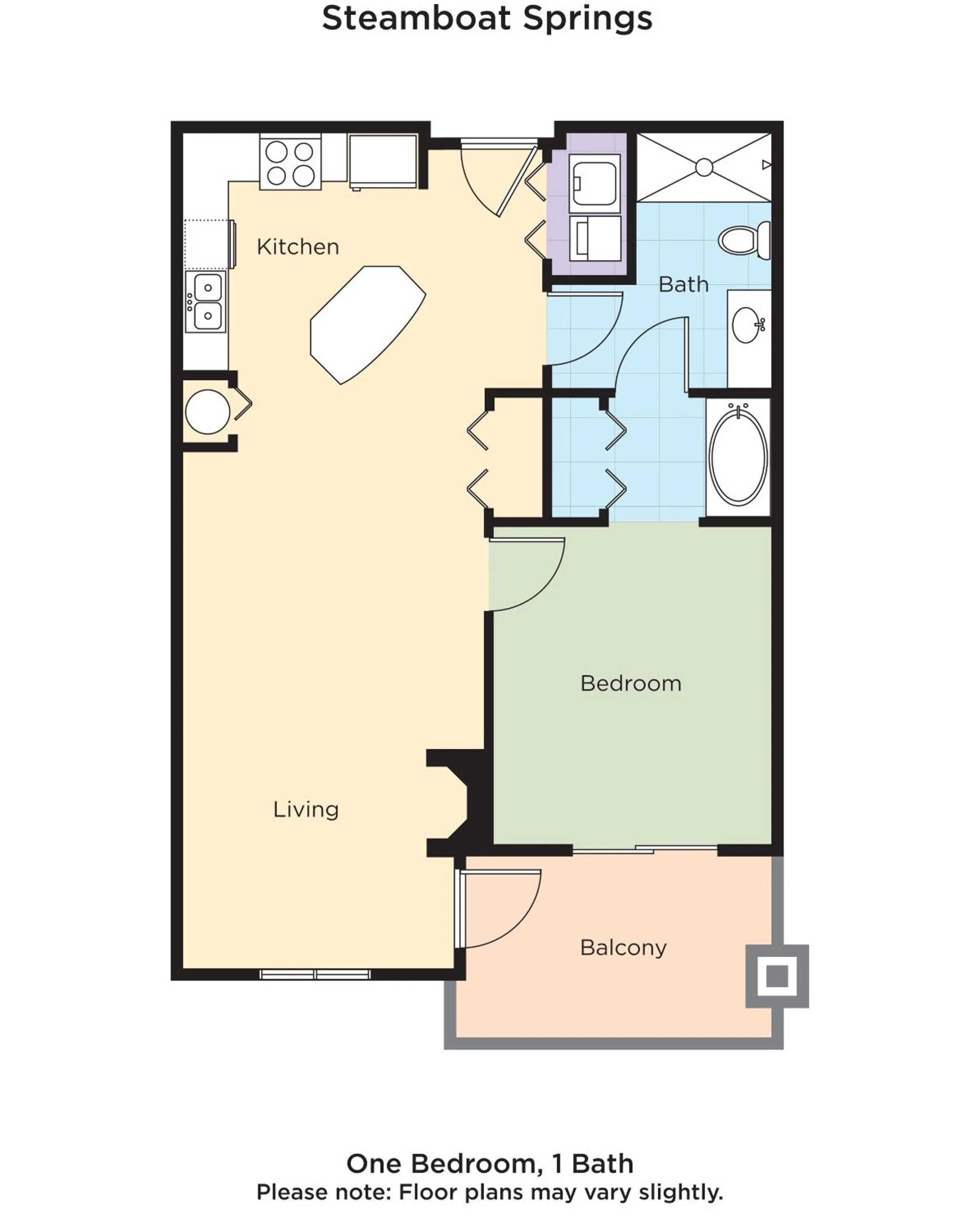 Floor Plan in Club Wyndham Steamboat Springs