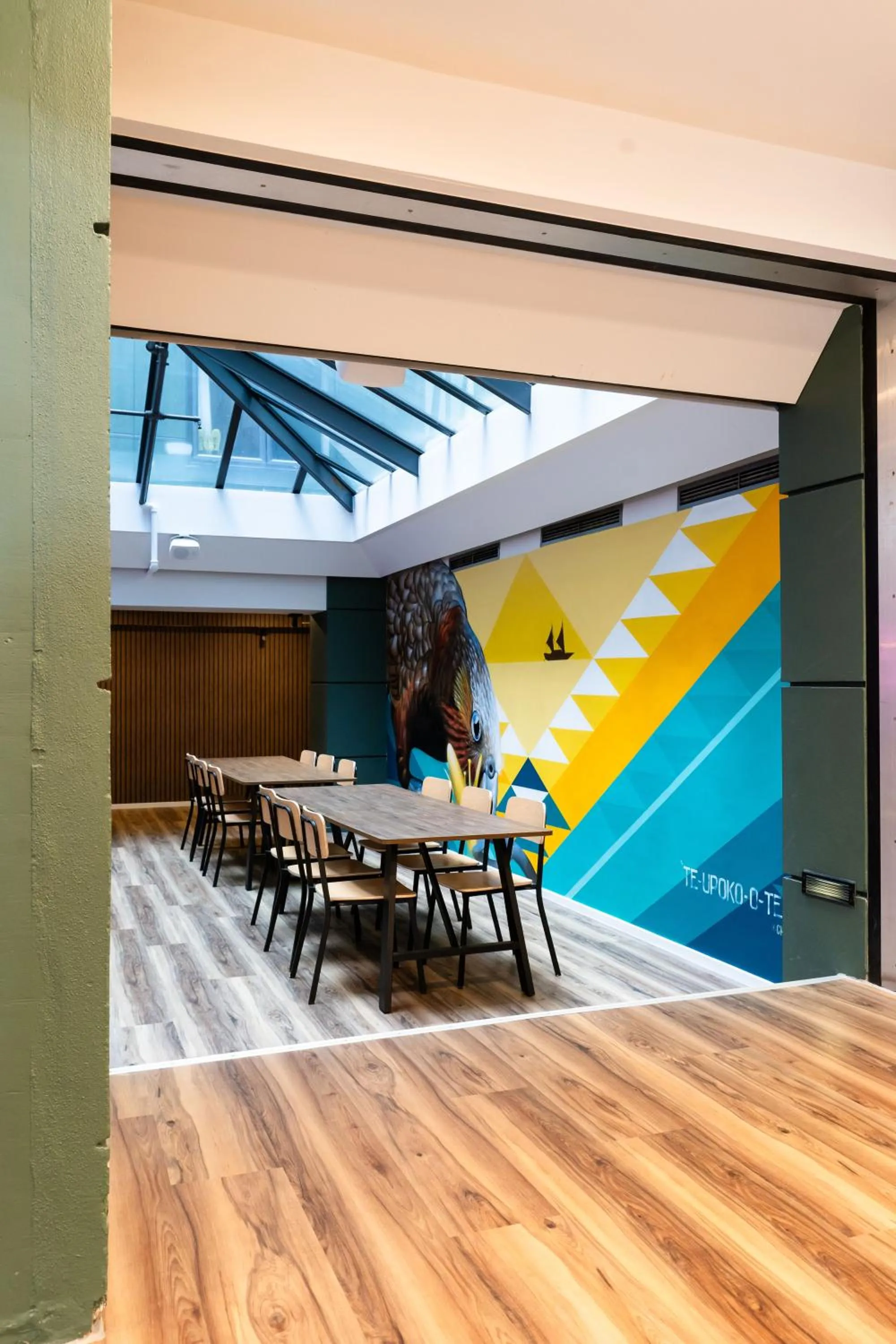 Decorative detail in Haka House Wellington