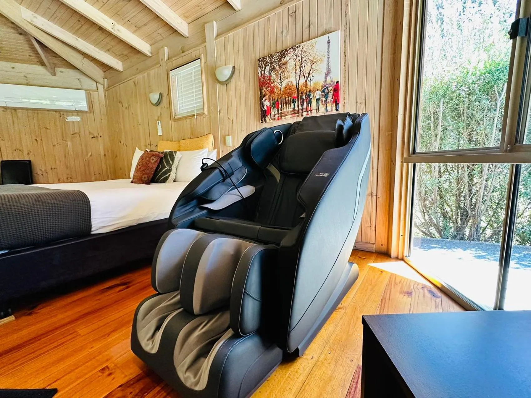 Bed in Grampians Chalets