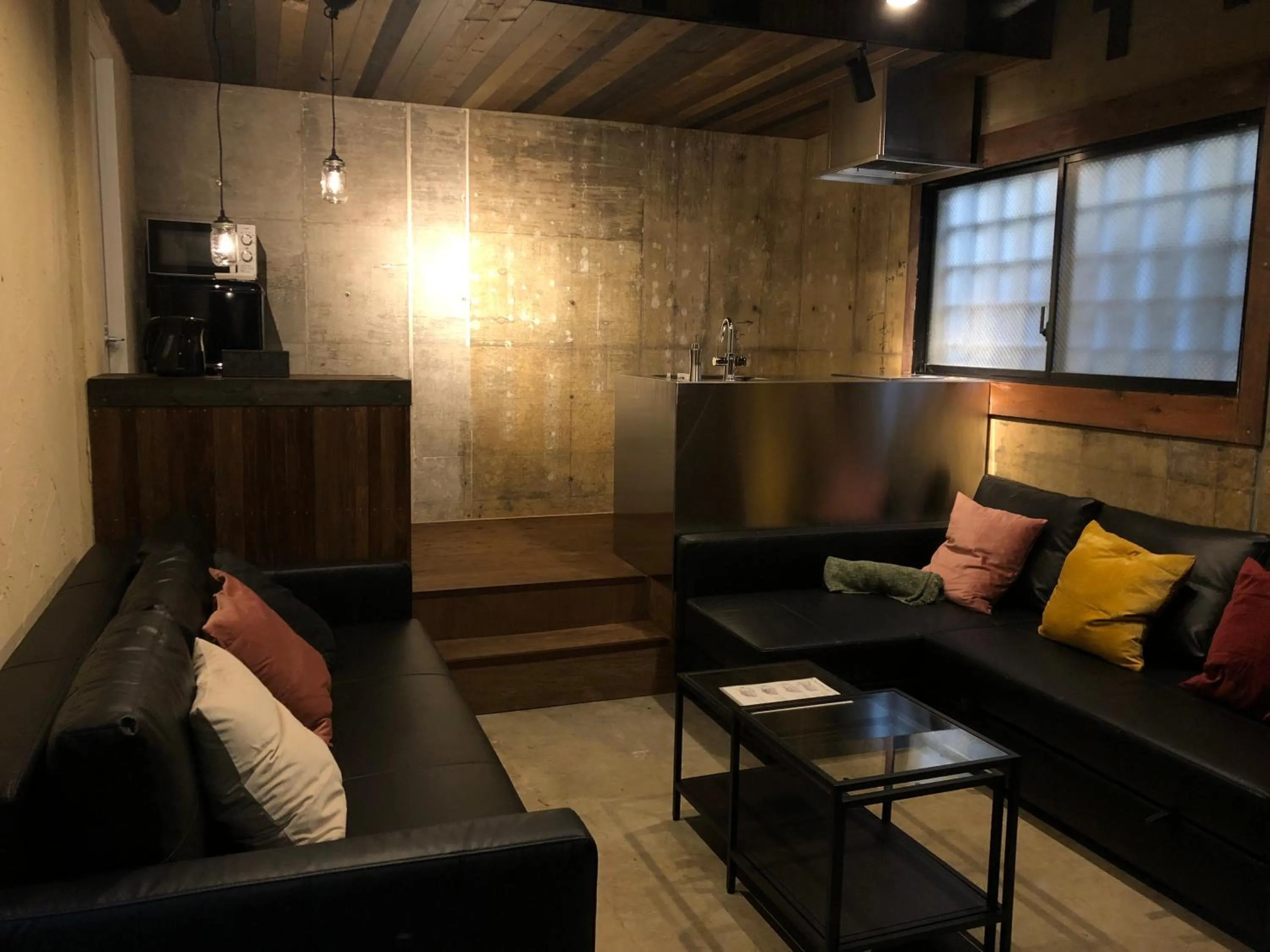 Living room in Ashinoko Port Villa MIRAHAKONE