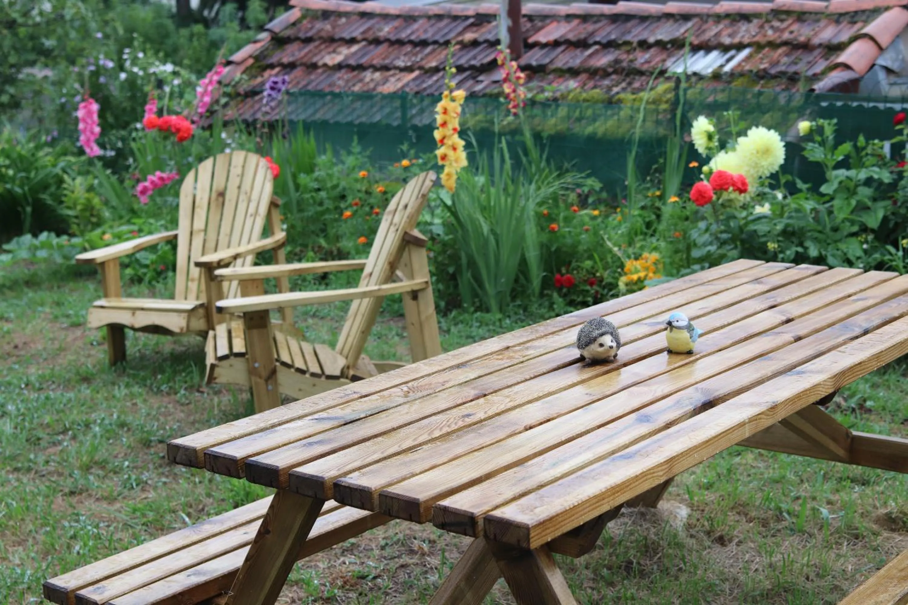 Garden in Chambres d'hôtes "HOR DAGO" près de la gare d'Hendaye avec le petit-déjeuner