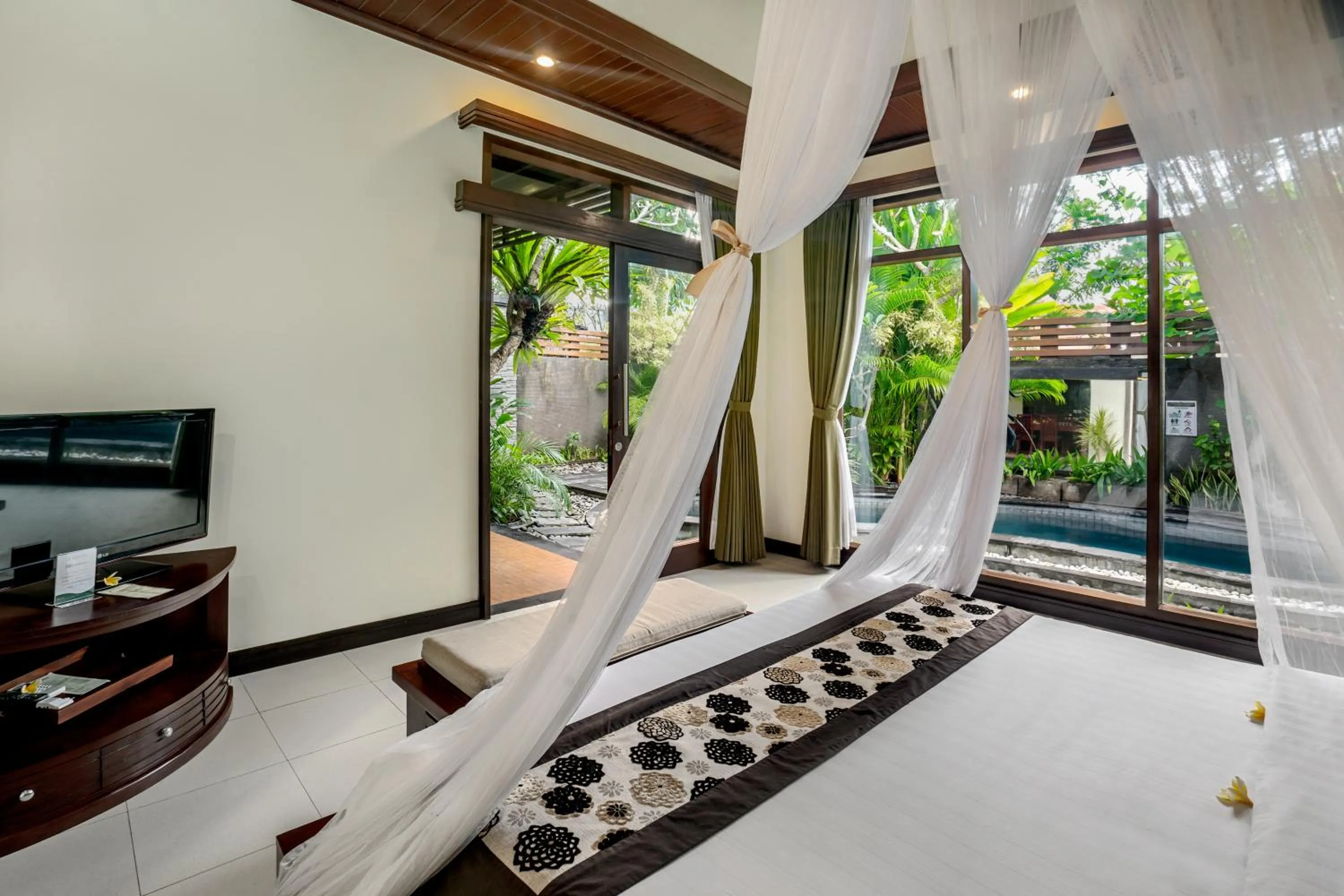 Bedroom, Bed in The Bali Dream Villa & Resort Echo Beach Canggu