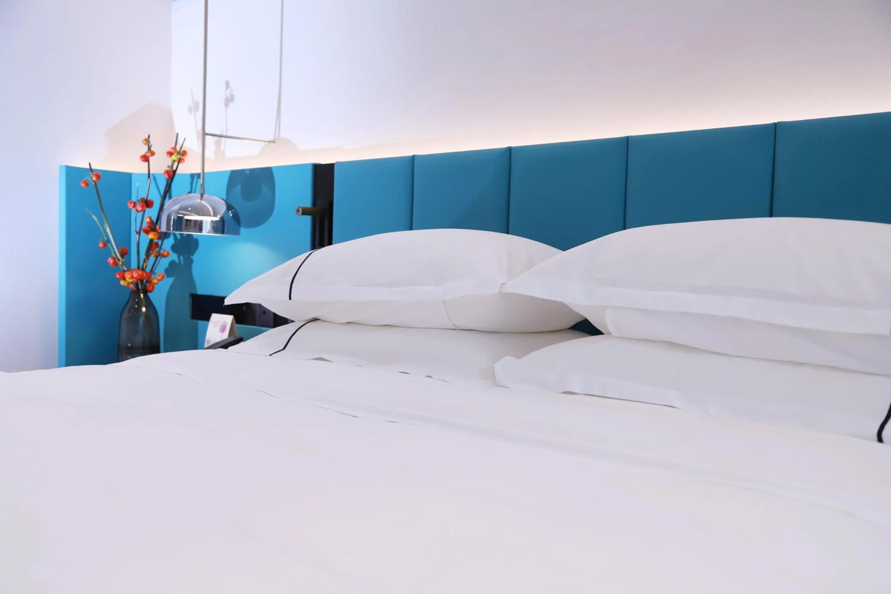 Decorative detail, Bed in Asia International Hotel Guangdong