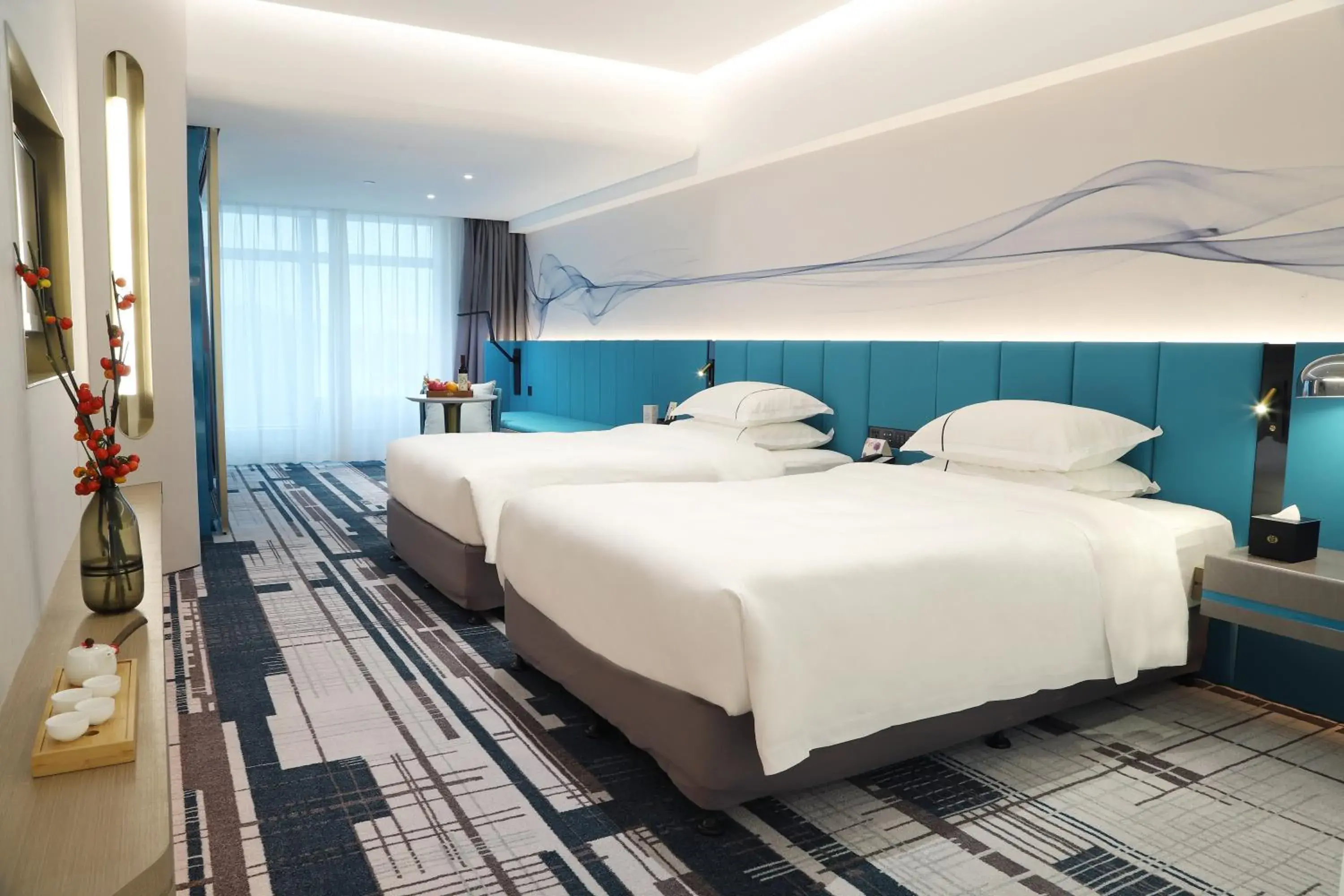 Elite Twin Room in Asia International Hotel Guangdong Elite Twin Room in Asia International Hotel Guangdong
