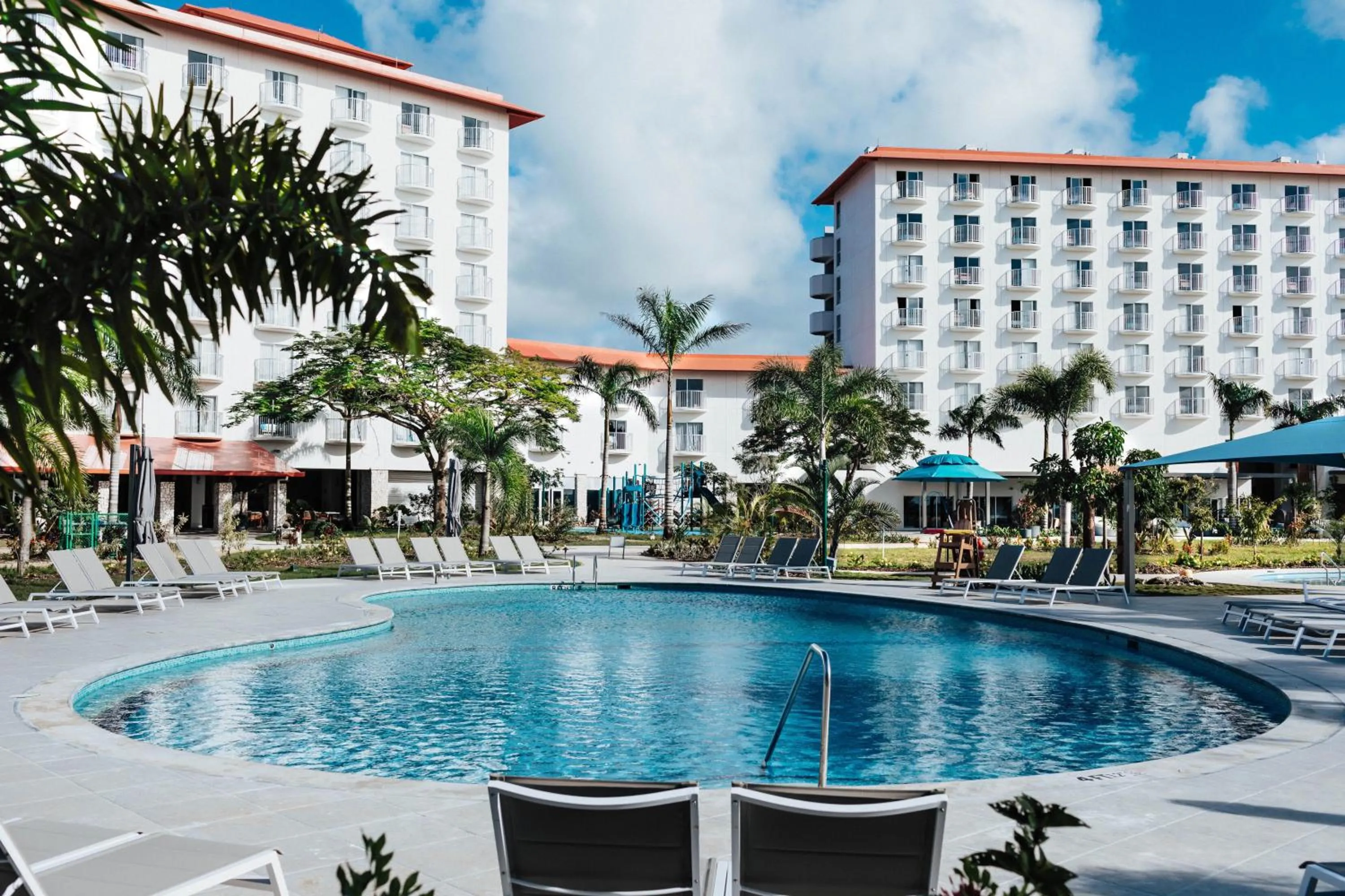 Property building in Crowne Plaza Resort Saipan