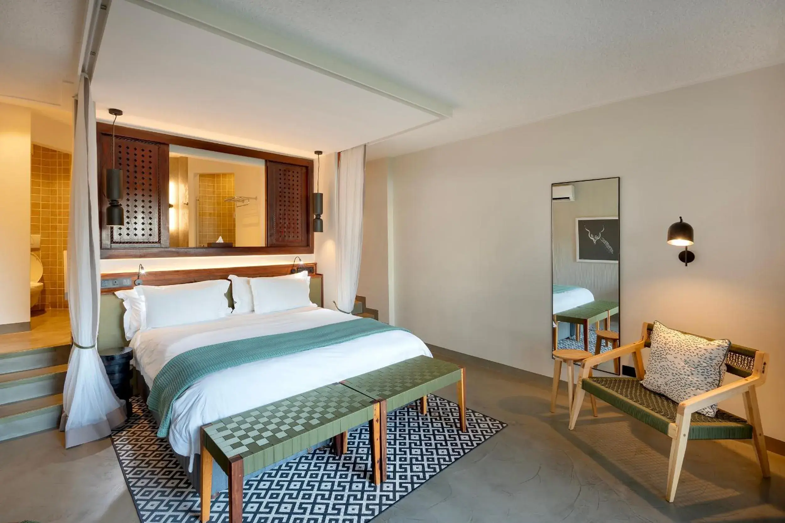 Bed in The David Livingstone Safari Lodge & Spa Bed in The David Livingstone Safari Lodge & Spa