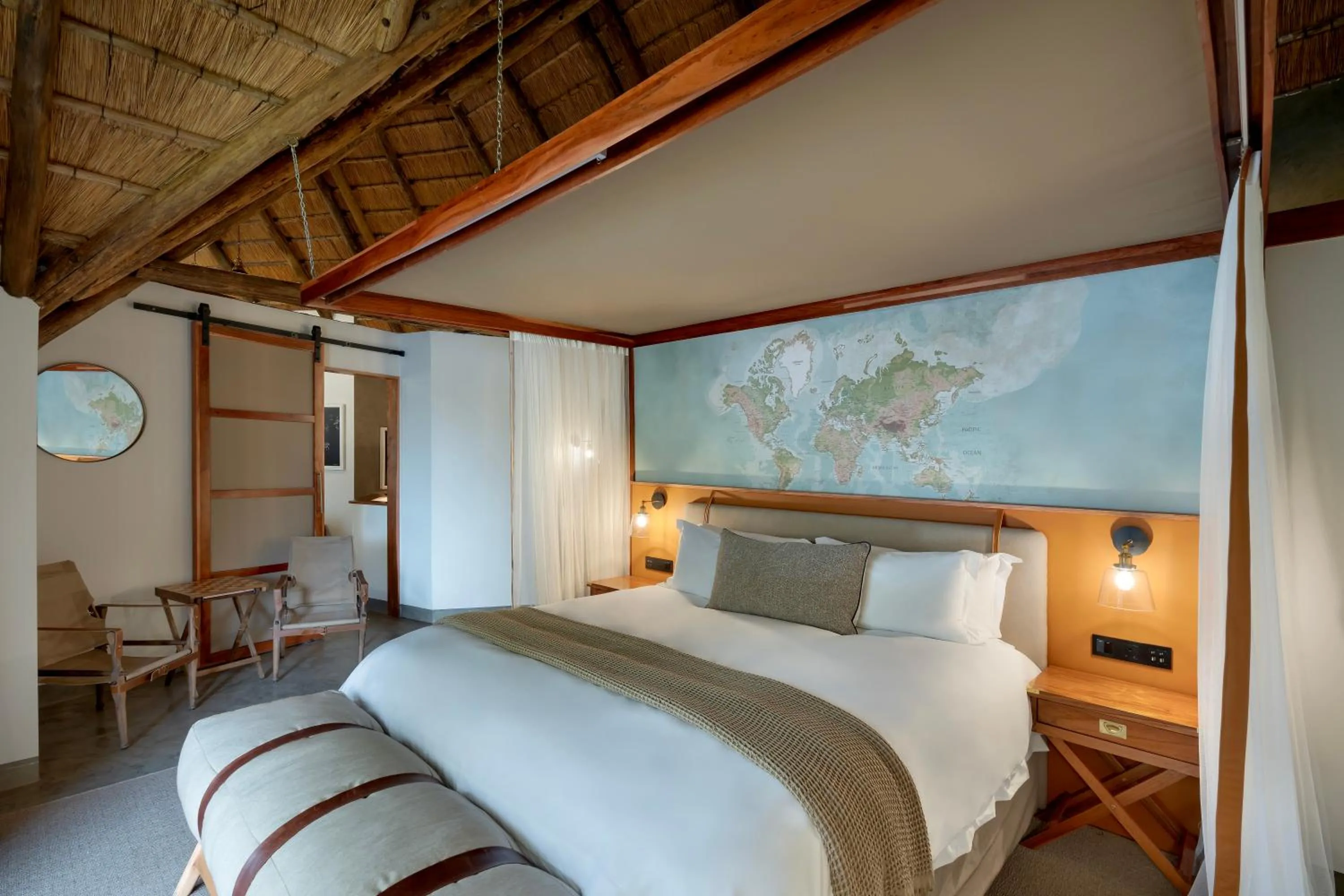 Bed in The David Livingstone Safari Lodge & Spa