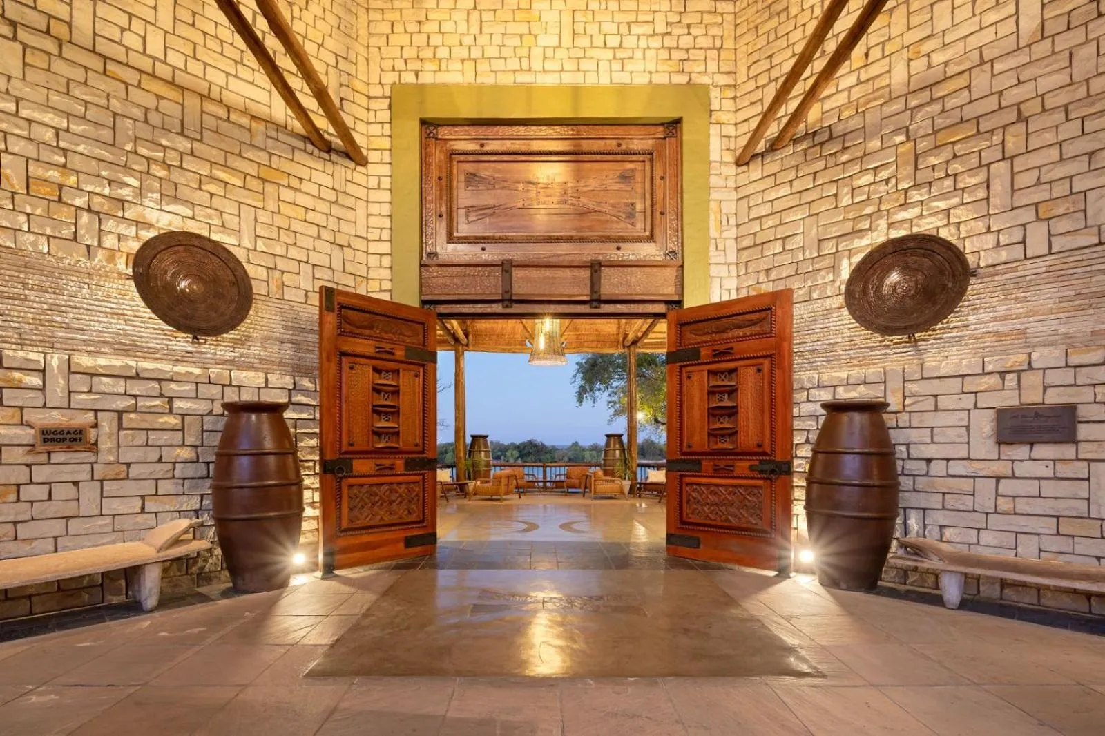 Facade/entrance in The David Livingstone Safari Lodge & Spa