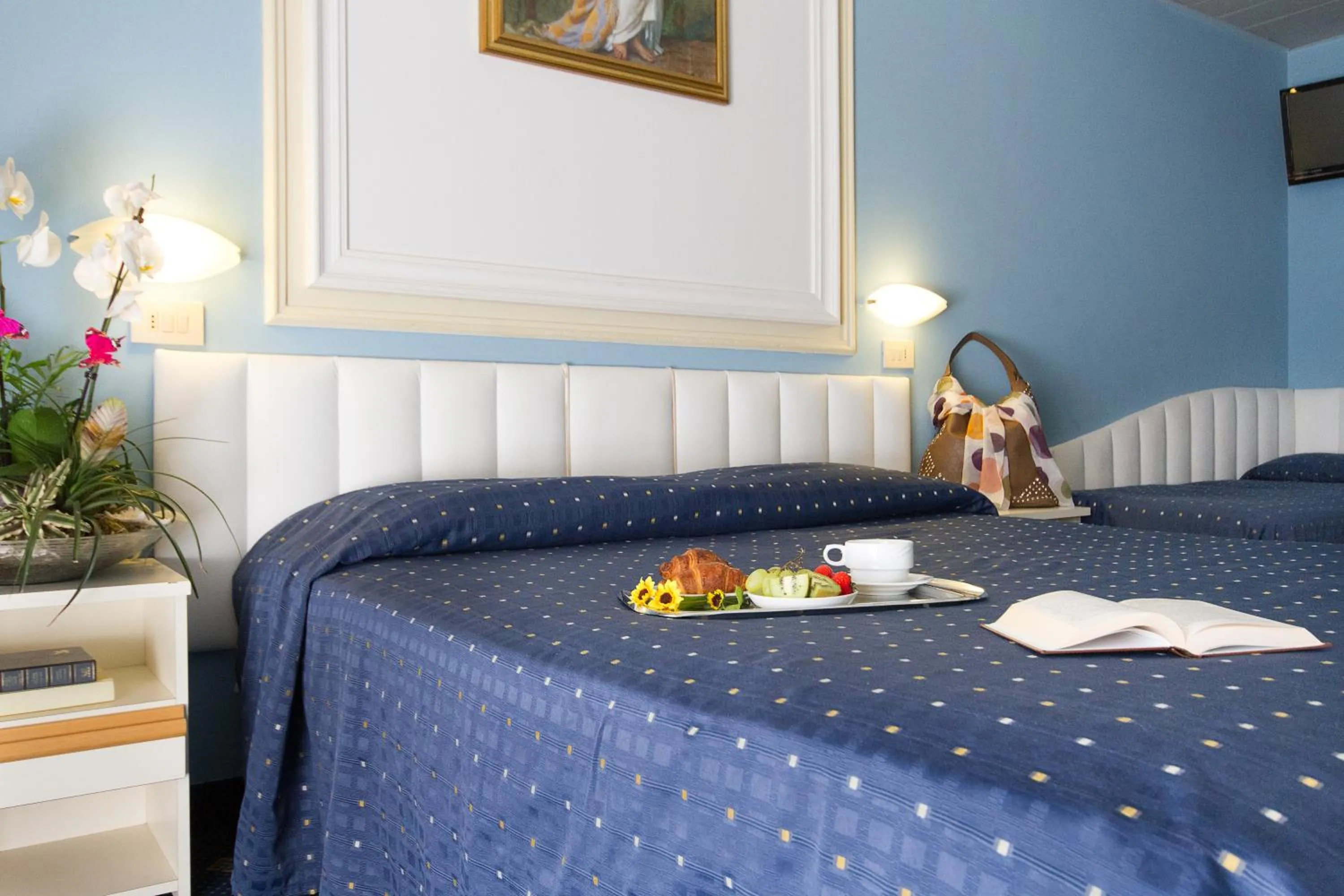 Bed in Hotel Augustus