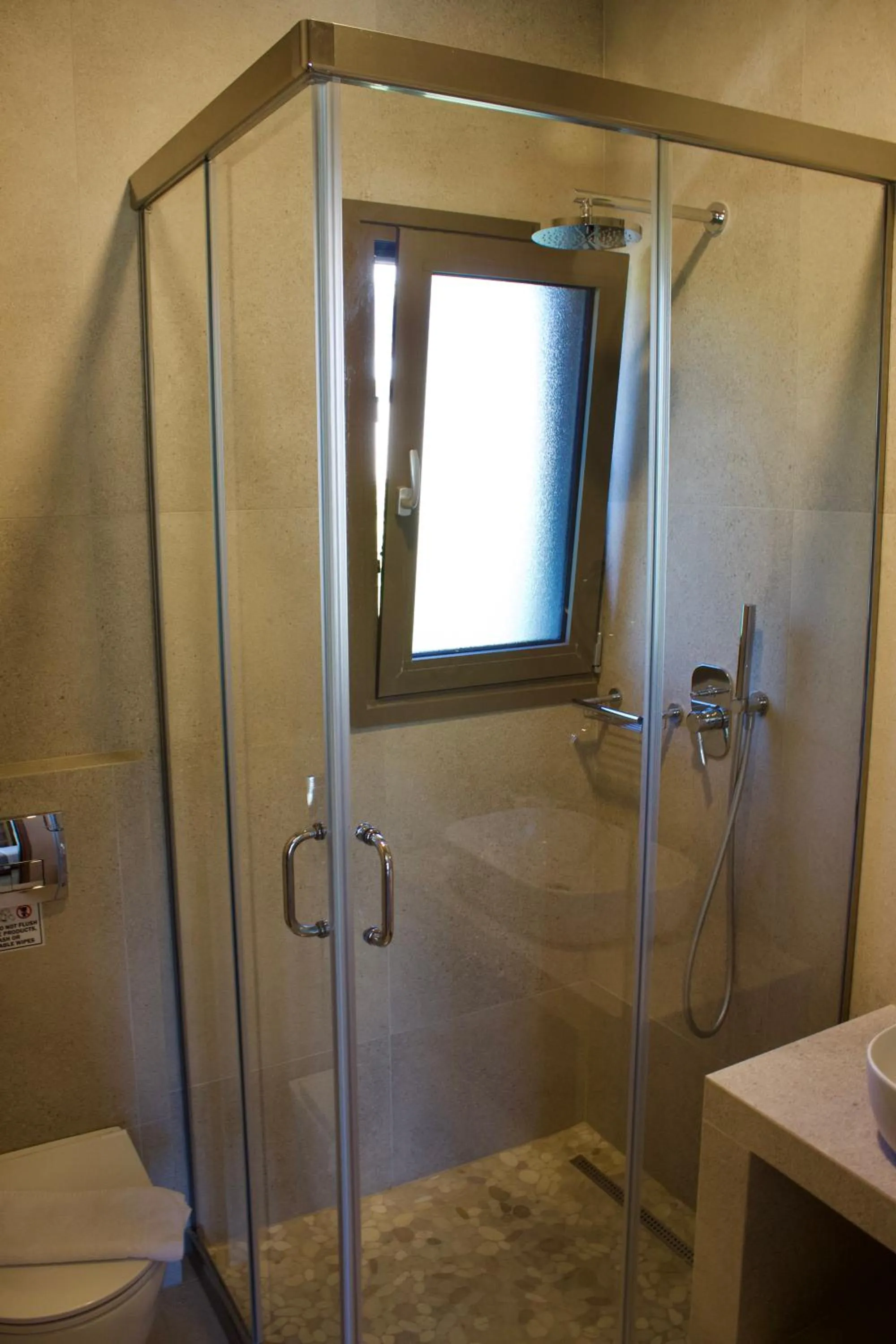 Shower in Notos Luxury Studios