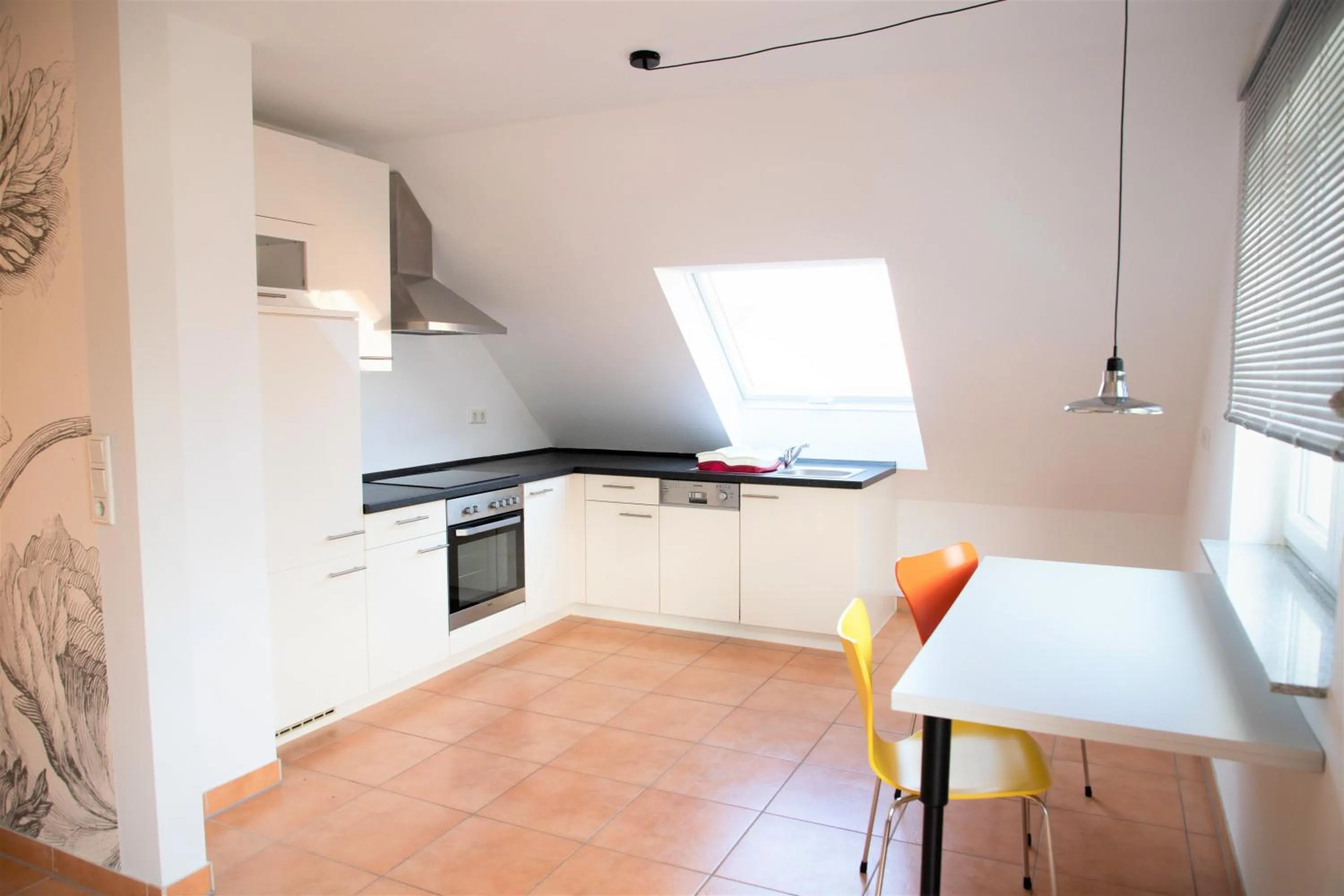 Kitchen or kitchenette in Art & Nature Apartments in der Nähe FFM-Messe