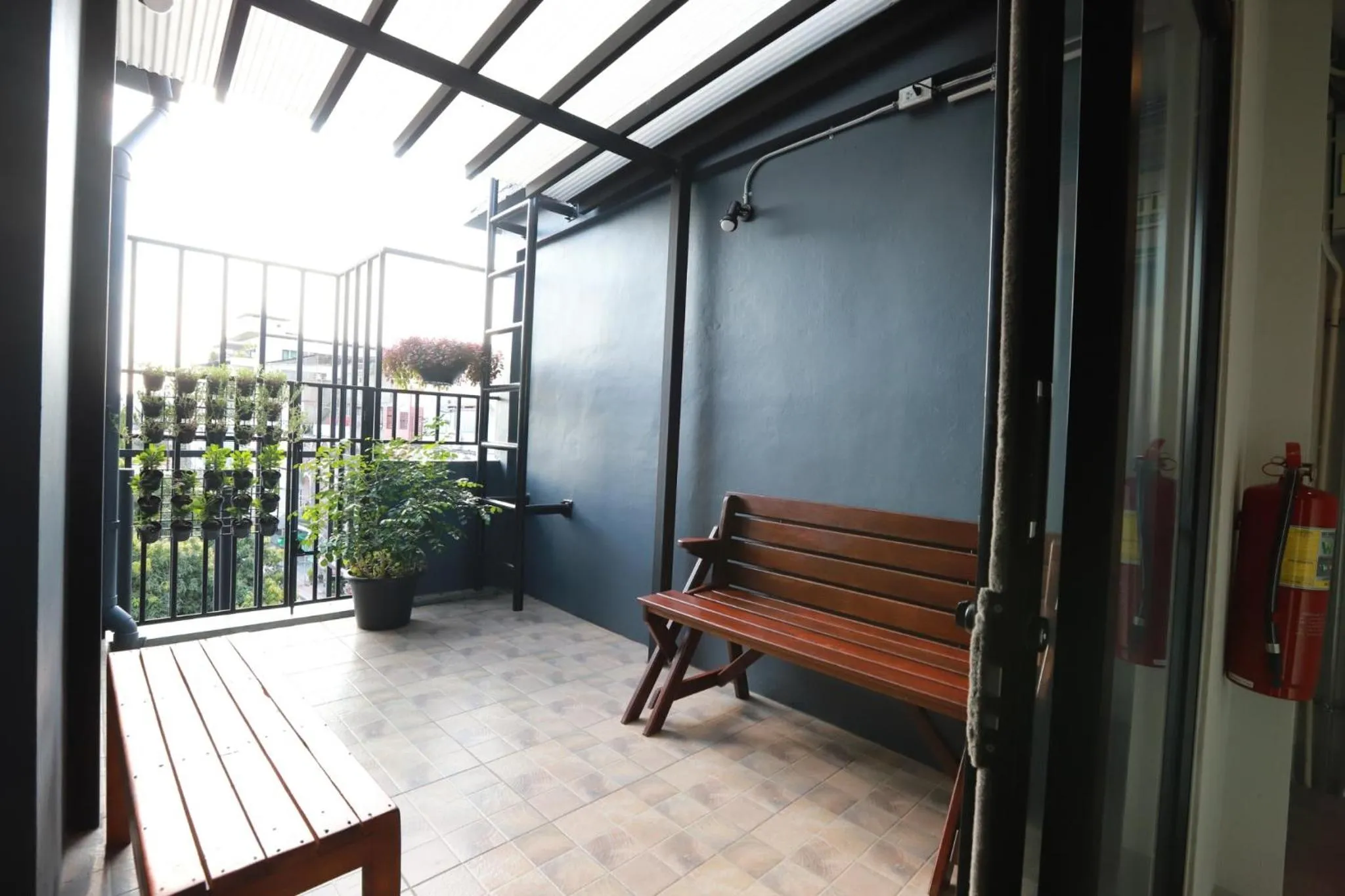 Seating area in Post Factory Bed & Breakfast