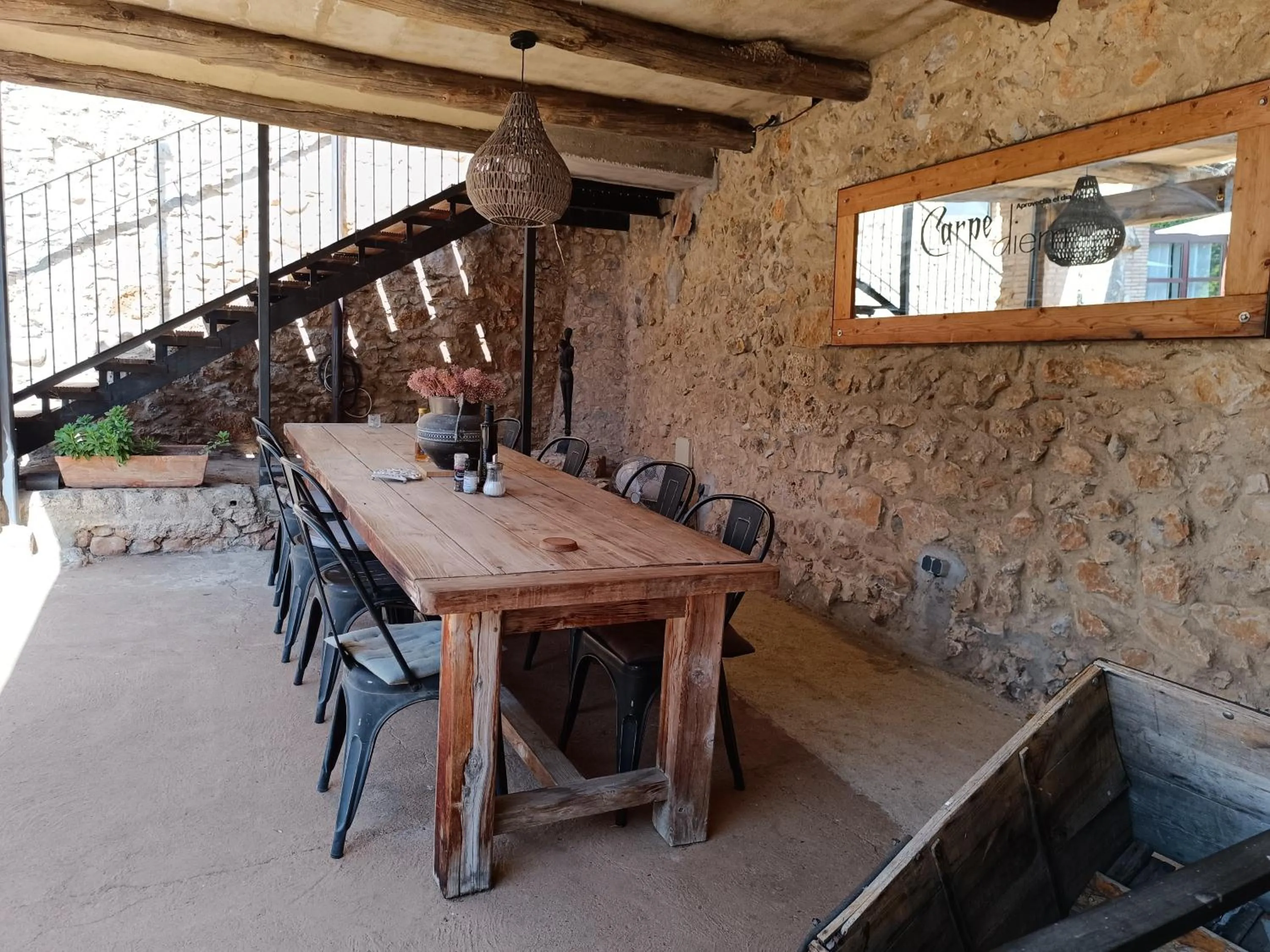 Balcony/Terrace in Mas Del Llop Blanc - Dog friendly Hostal Rural - B&B