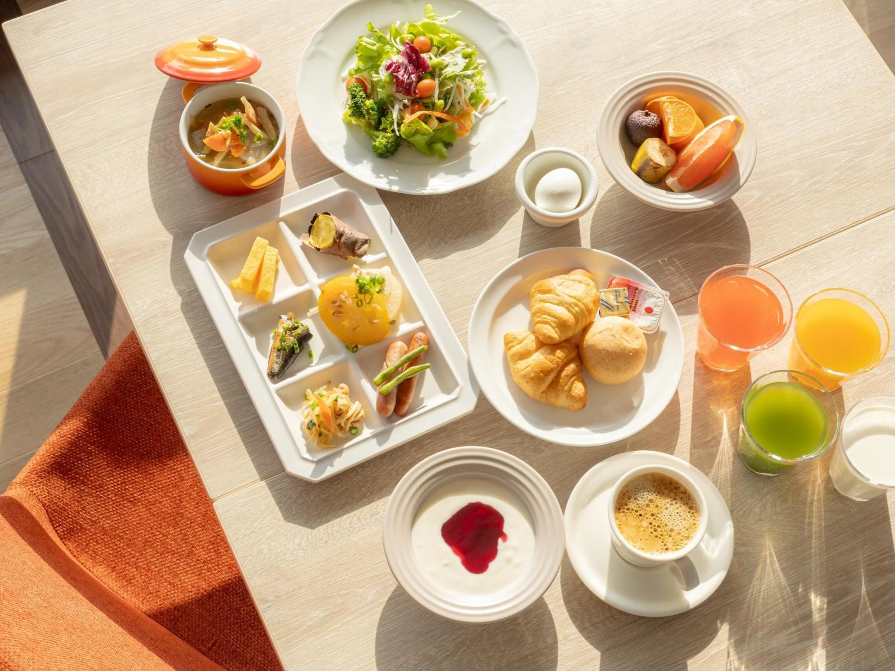 Buffet breakfast in Tabino Hotel EXpress Narita