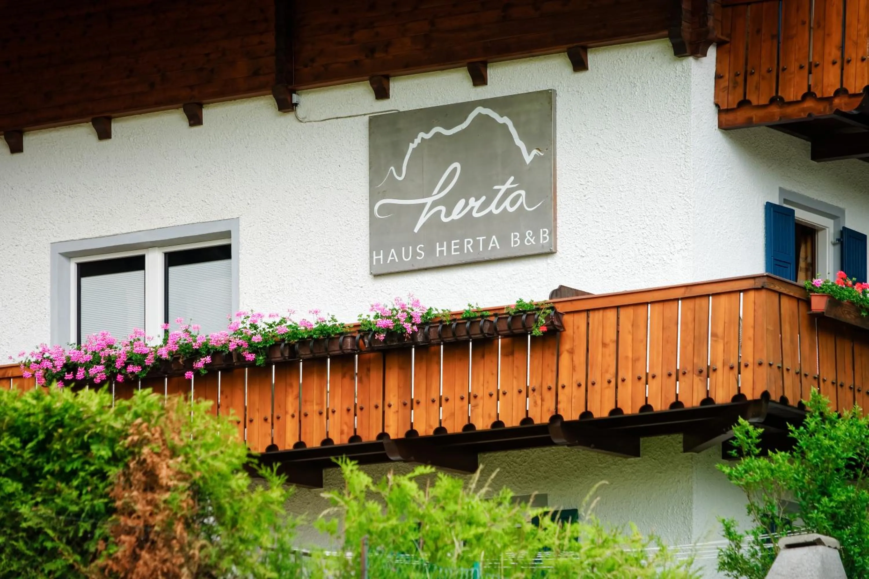 Facade/entrance in Haus Herta B&B