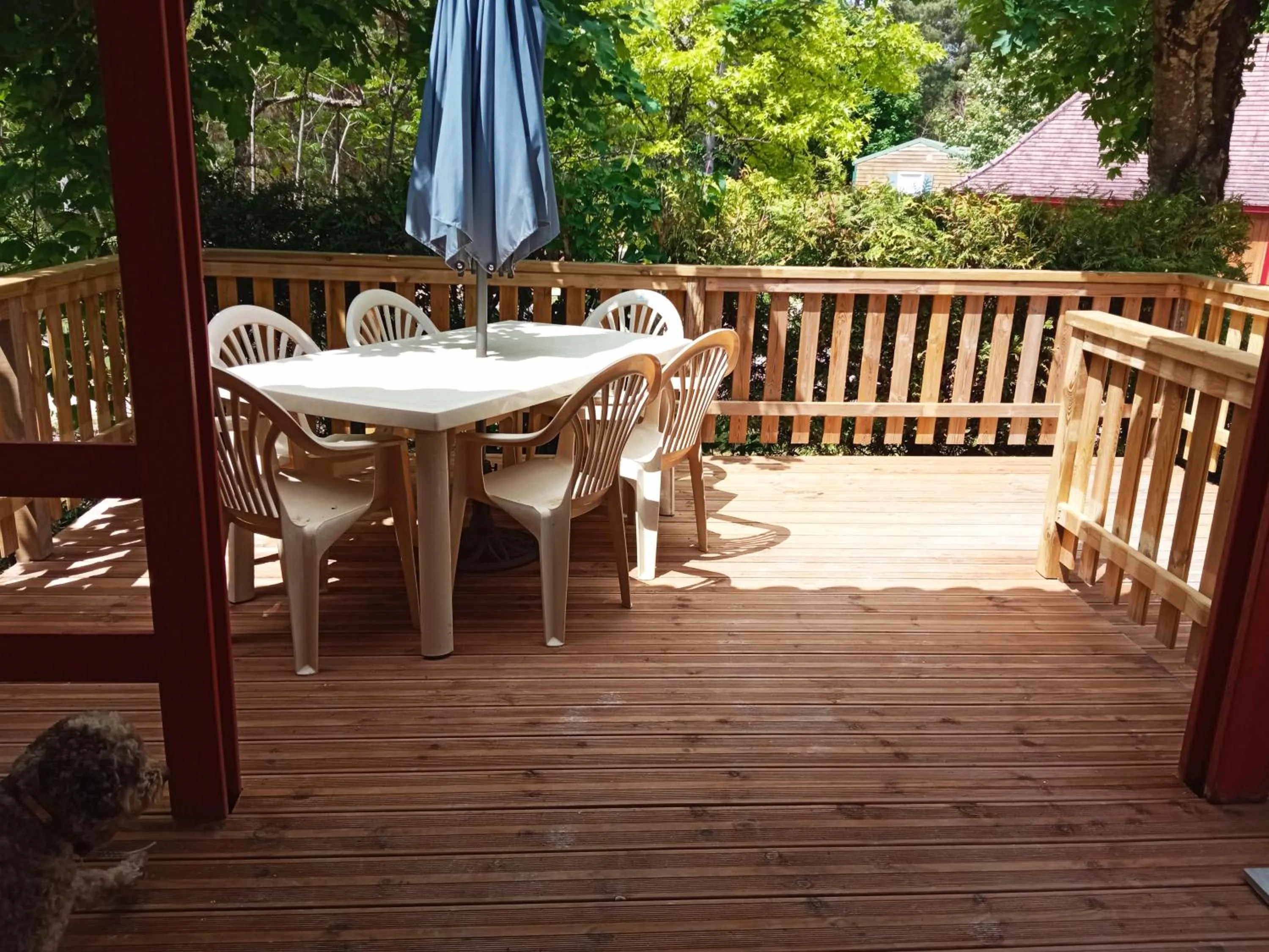 Patio in Les Chalets d'Argentouleau