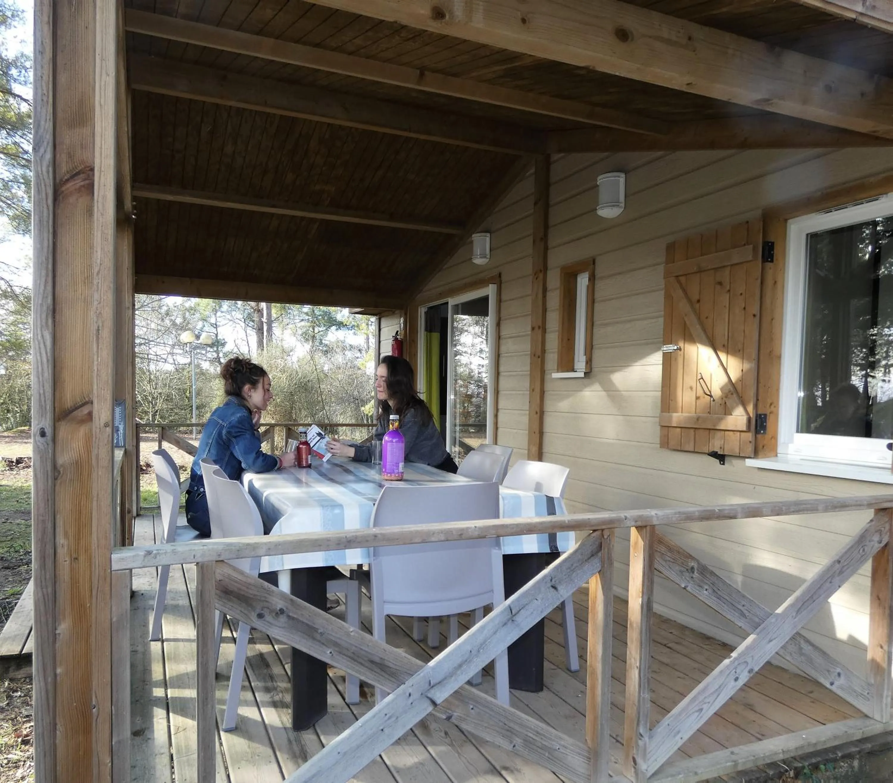 Patio in Les Chalets d'Argentouleau