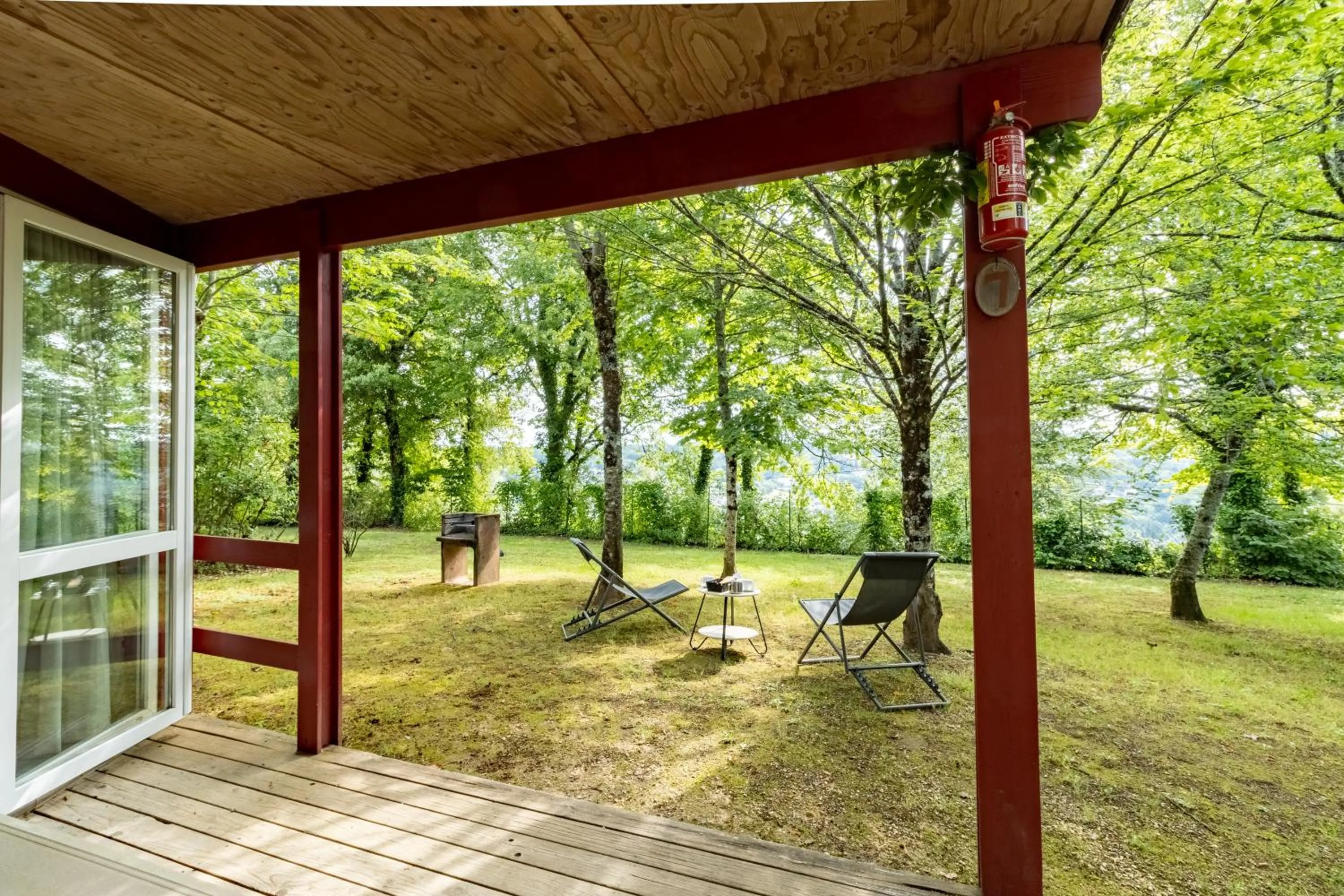 Patio in Les Chalets d'Argentouleau