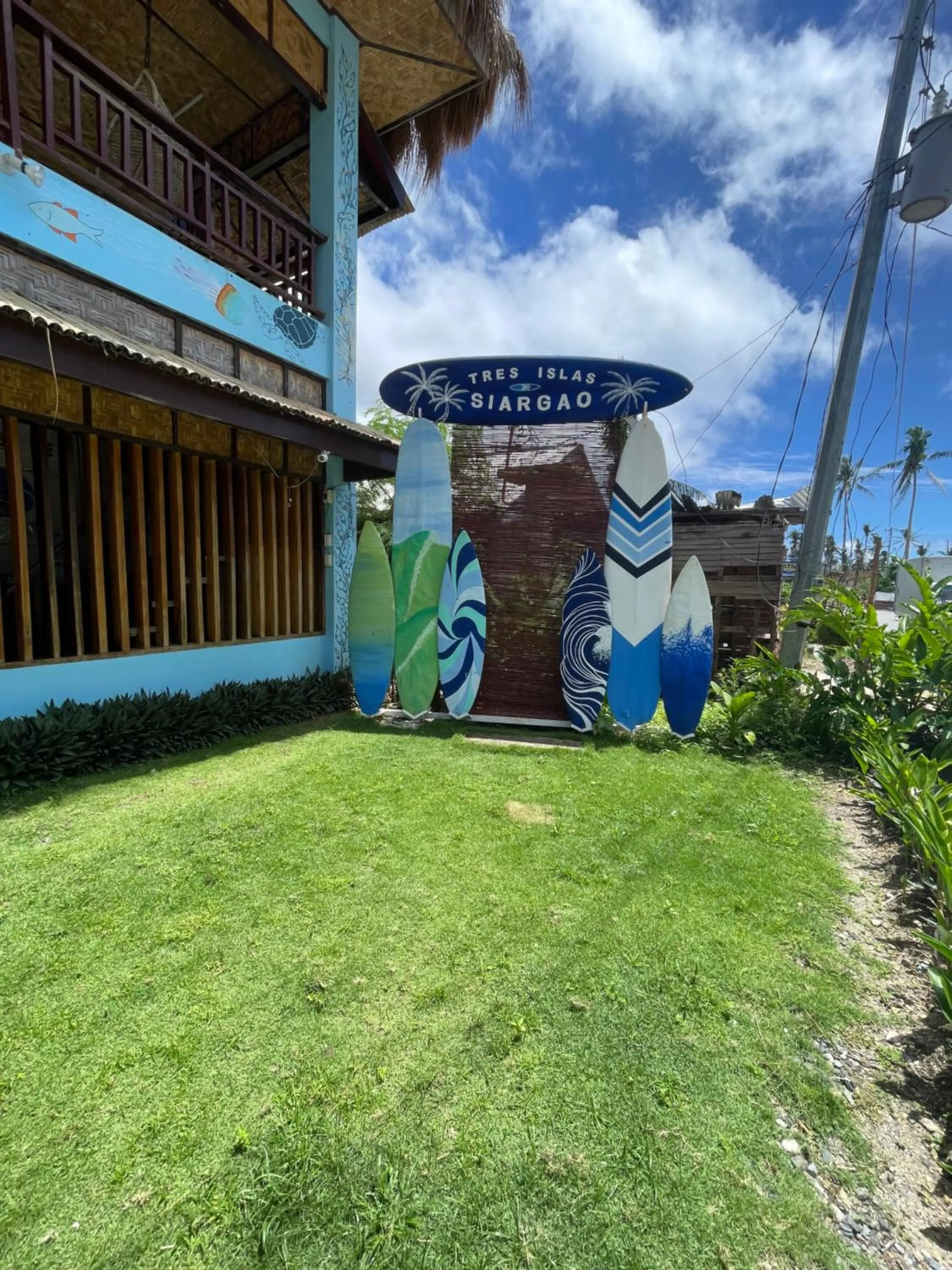 Garden in Tres Islas Hostel