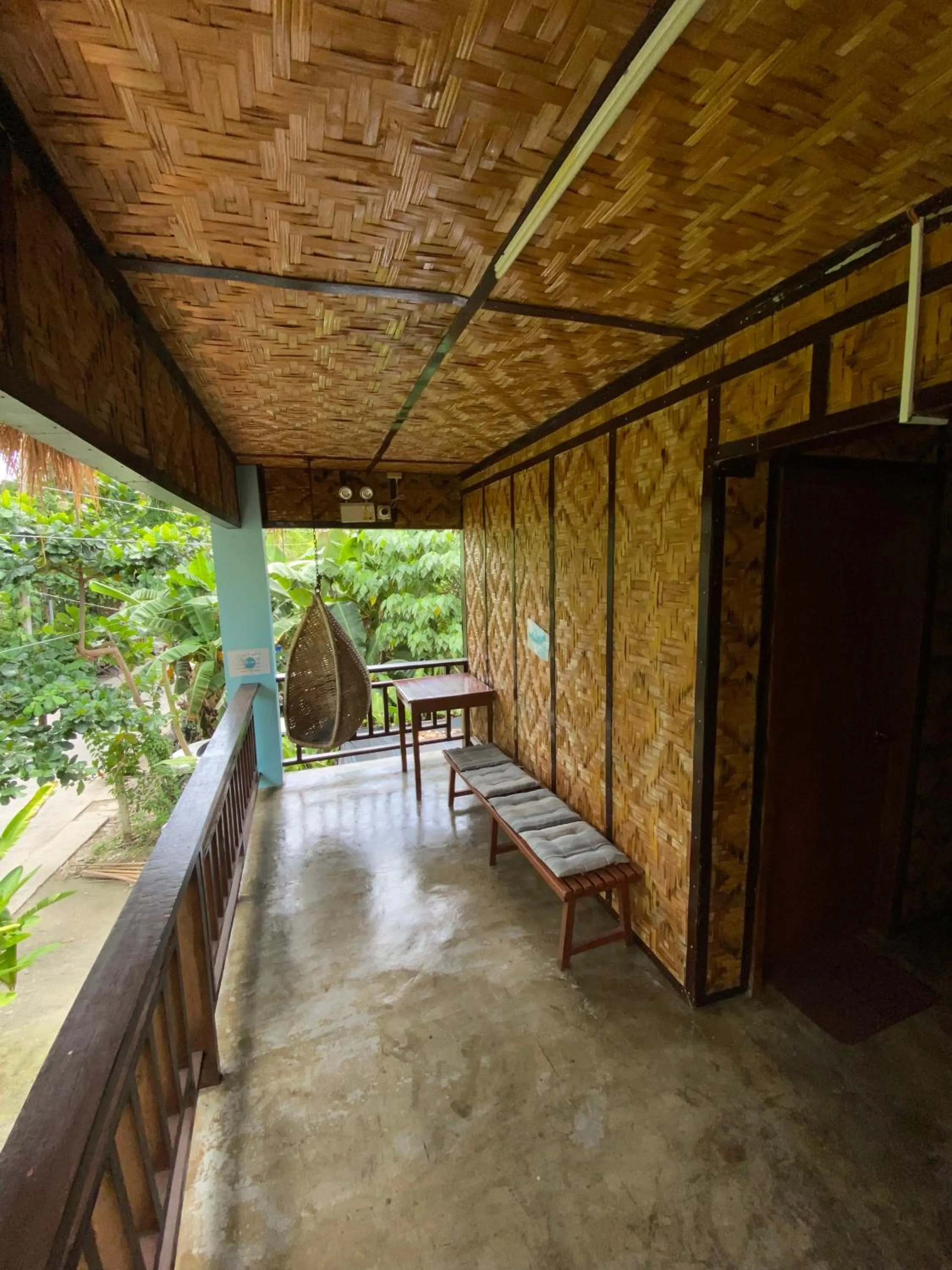 Balcony/Terrace in Tres Islas Hostel