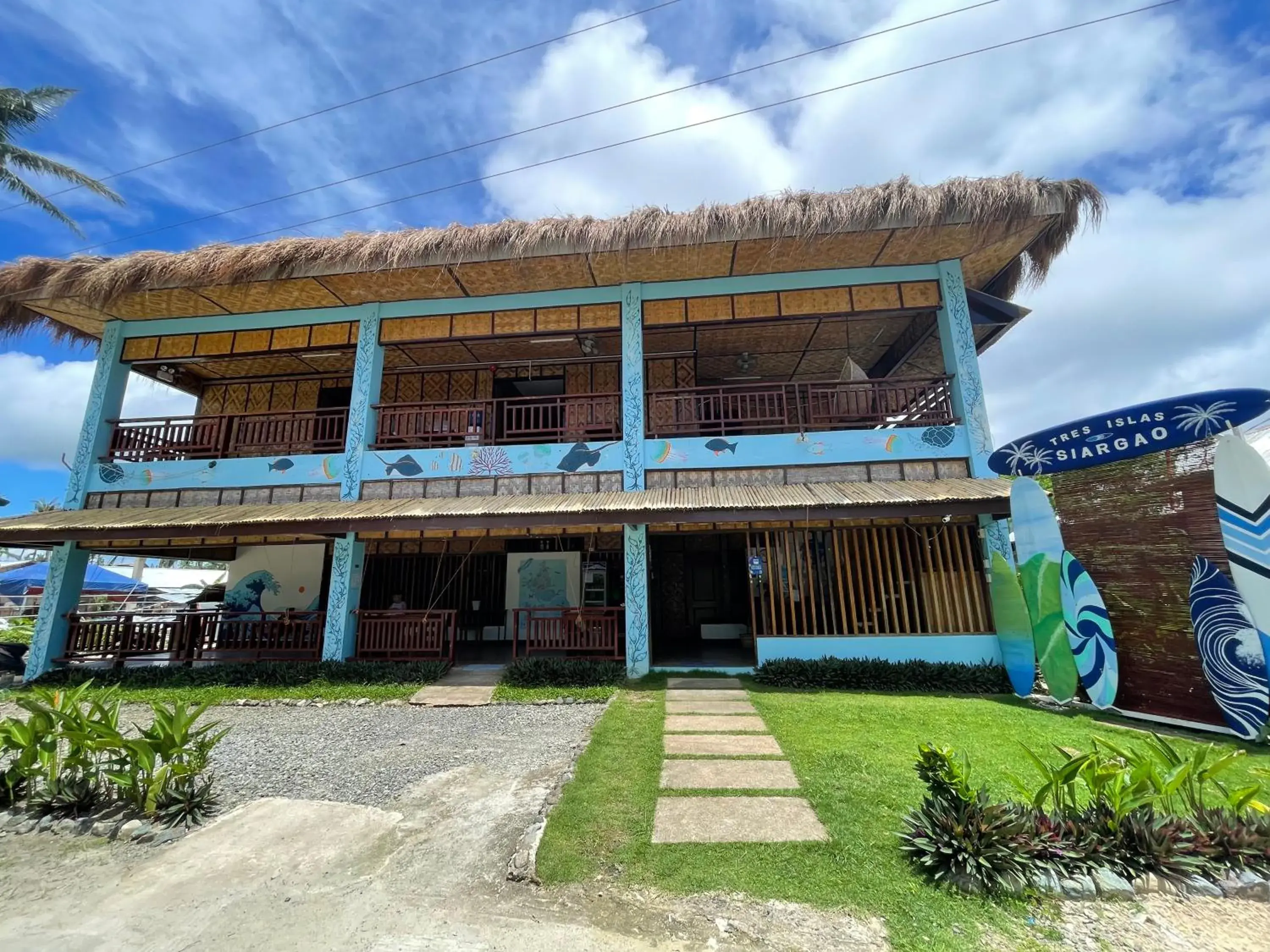 Property building in Tres Islas Hostel Property building in Tres Islas Hostel
