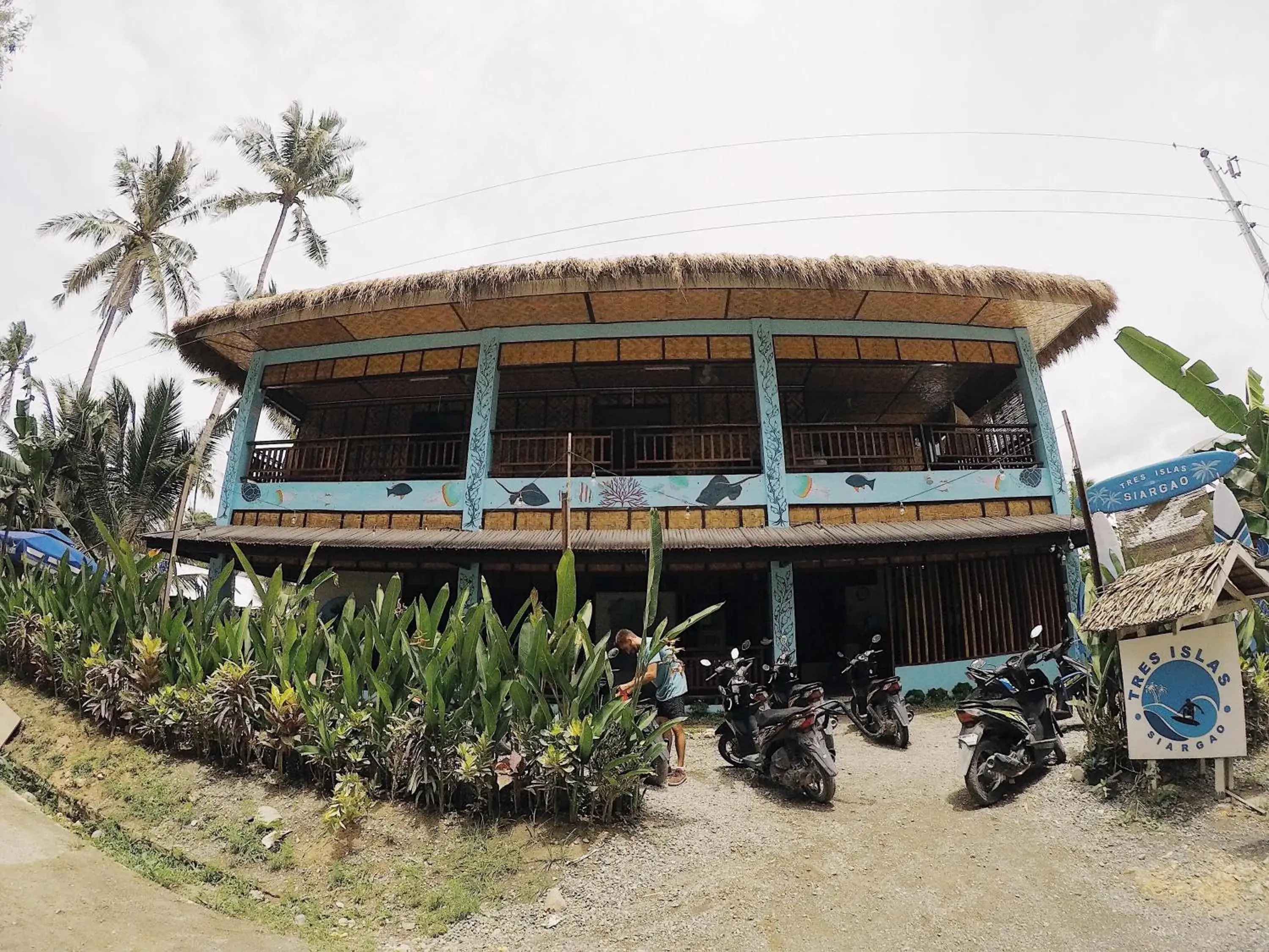 Property building in Tres Islas Hostel Property building in Tres Islas Hostel