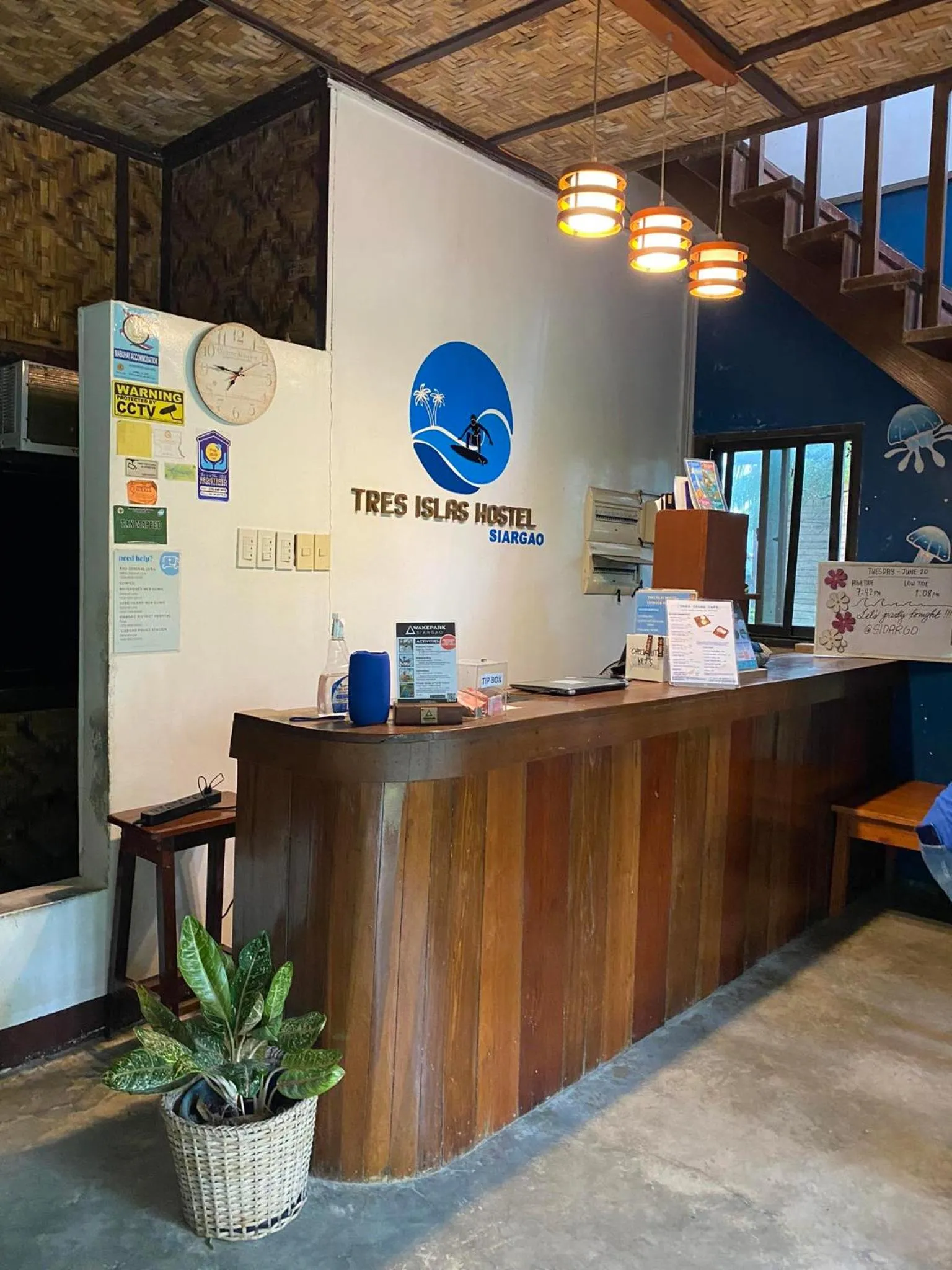 Lobby or reception in Tres Islas Hostel
